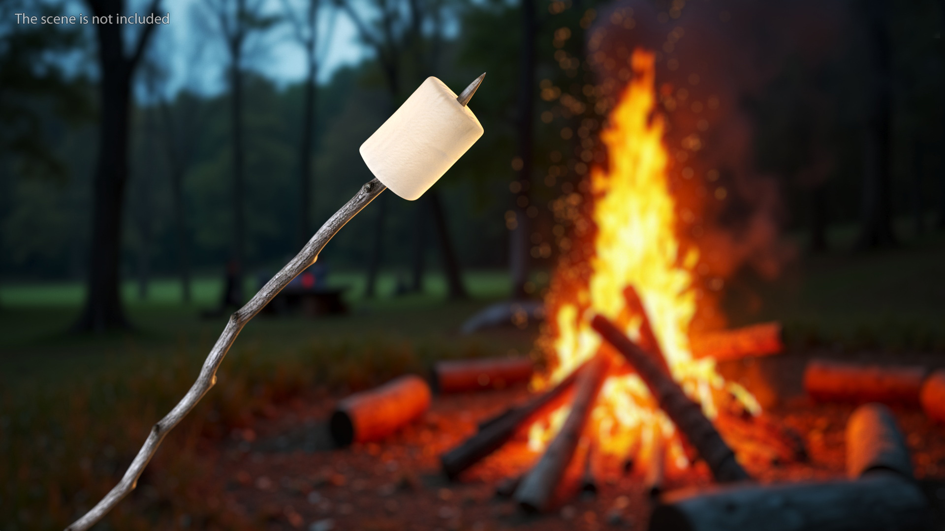 3D model Marshmallow on Stick