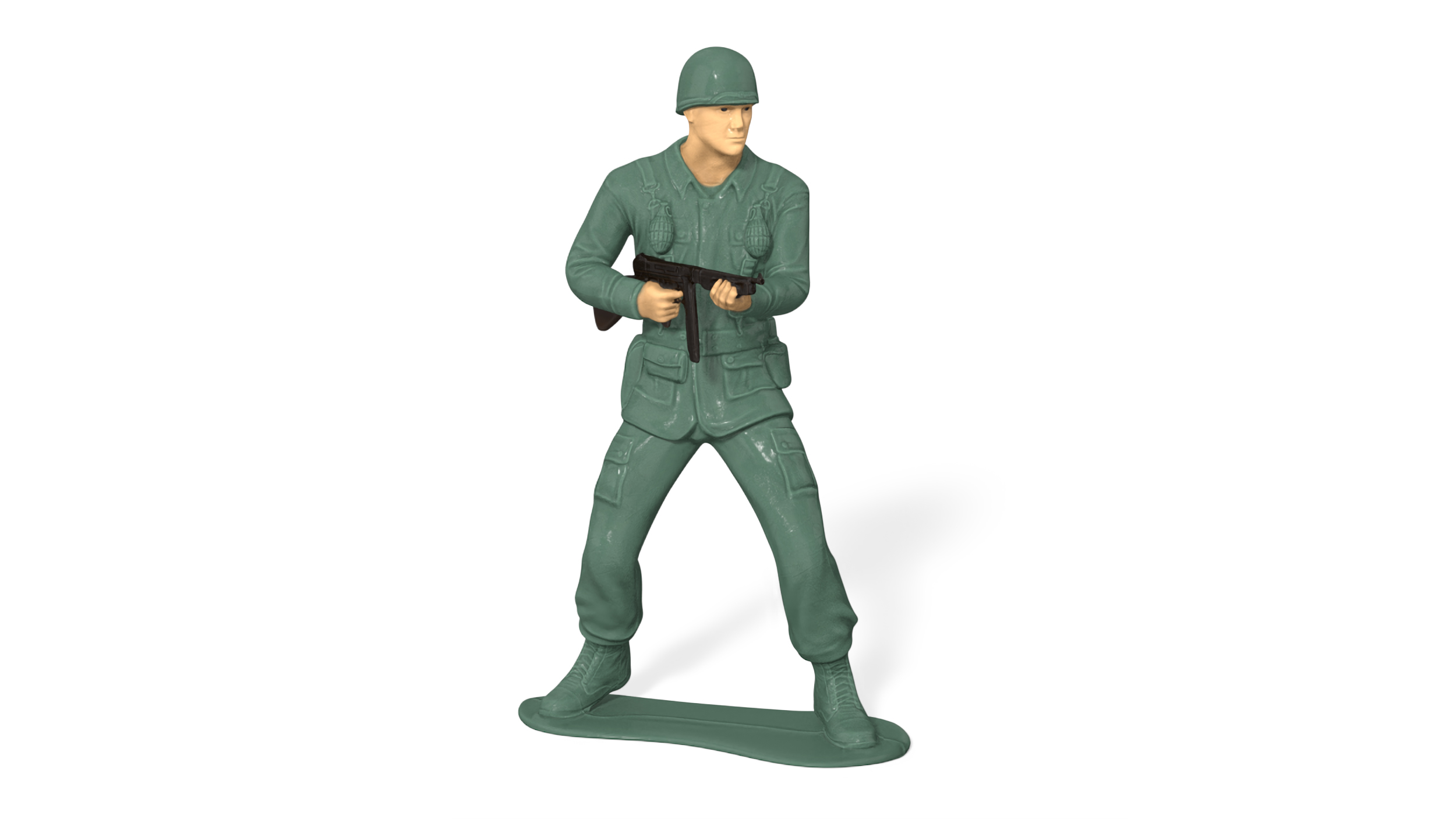 3D model Toy Soldier with Gun