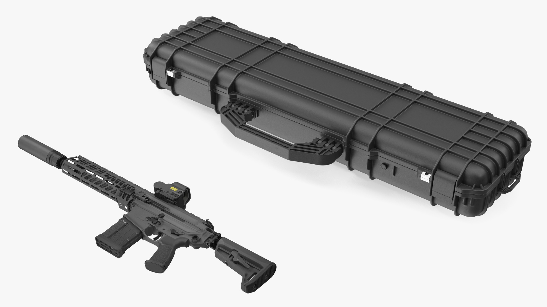 3D model Multi Caliber Assault Rifle in Case