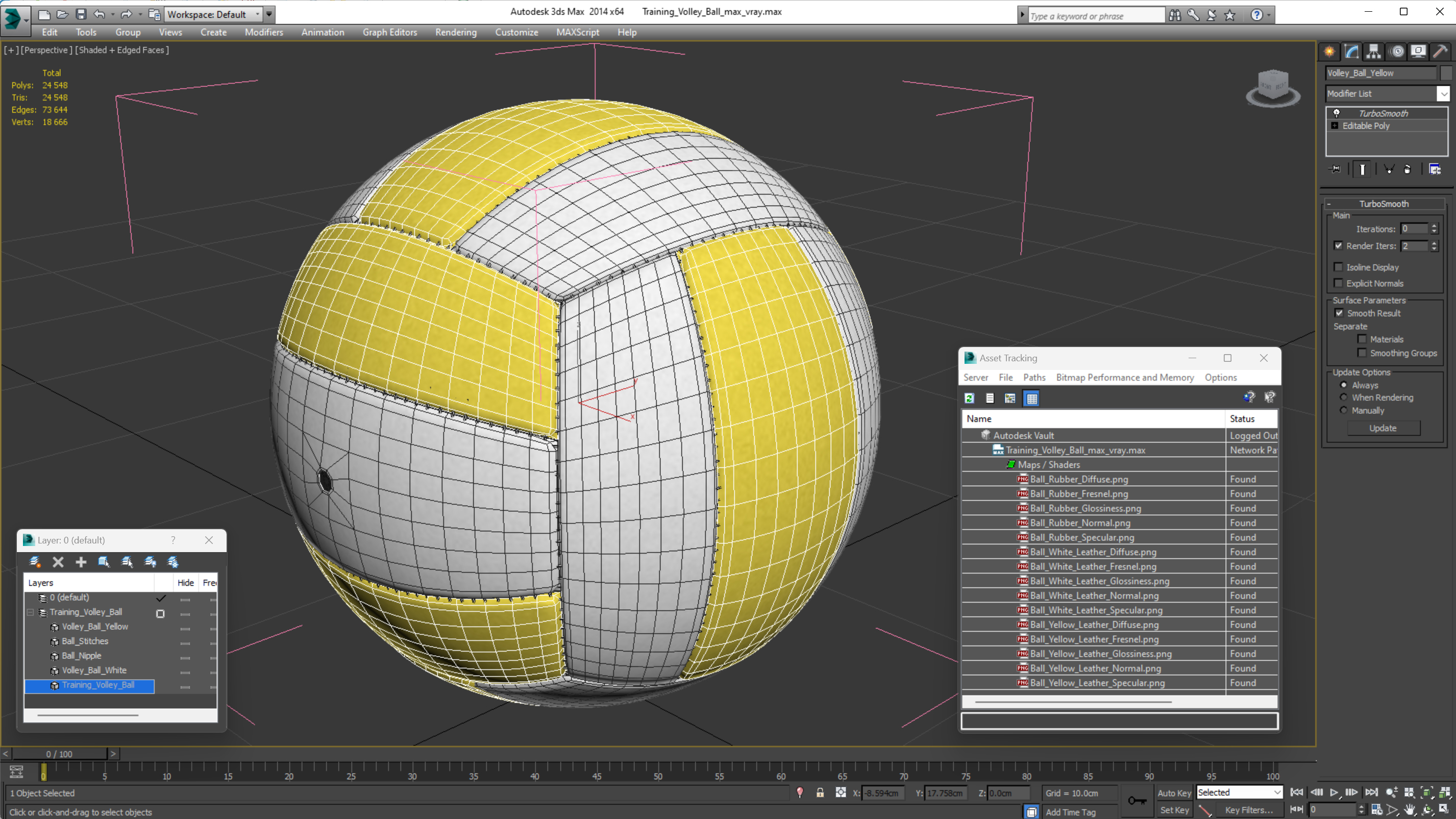 3D model Training Volley Ball