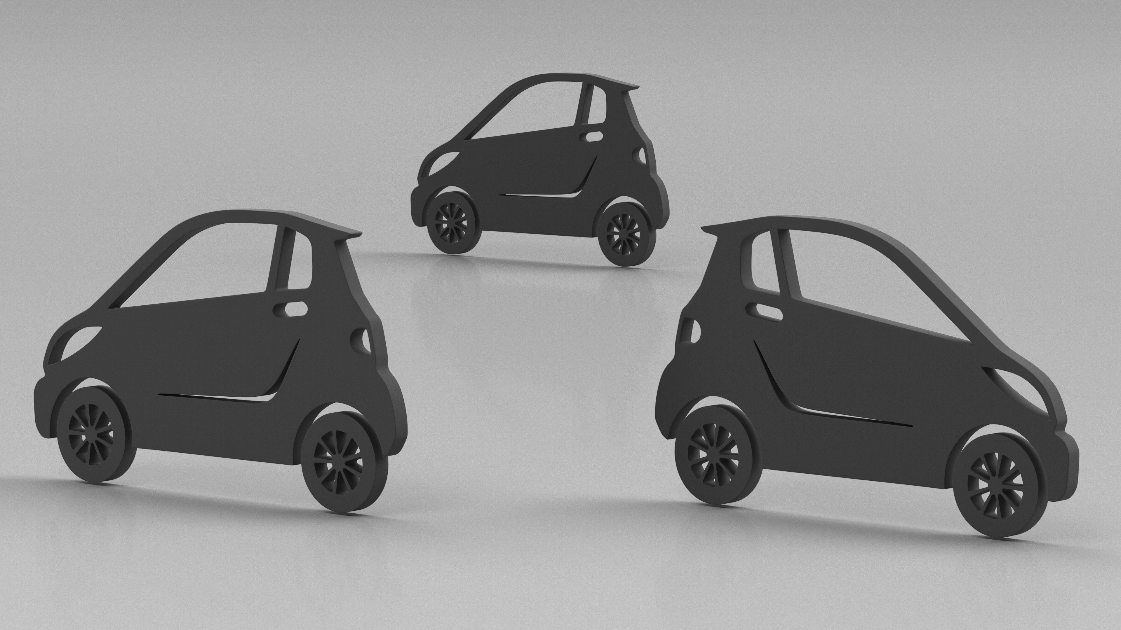 3D model Car Micro Silhouette