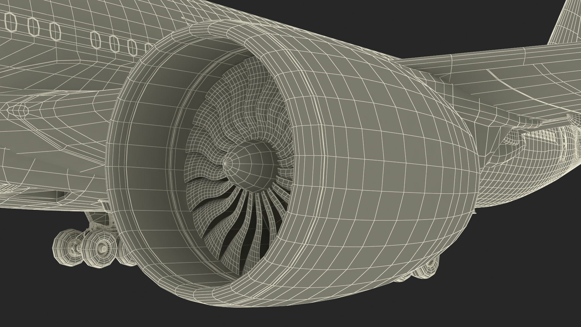 3D Boeing 777 United Airlines Rigged model