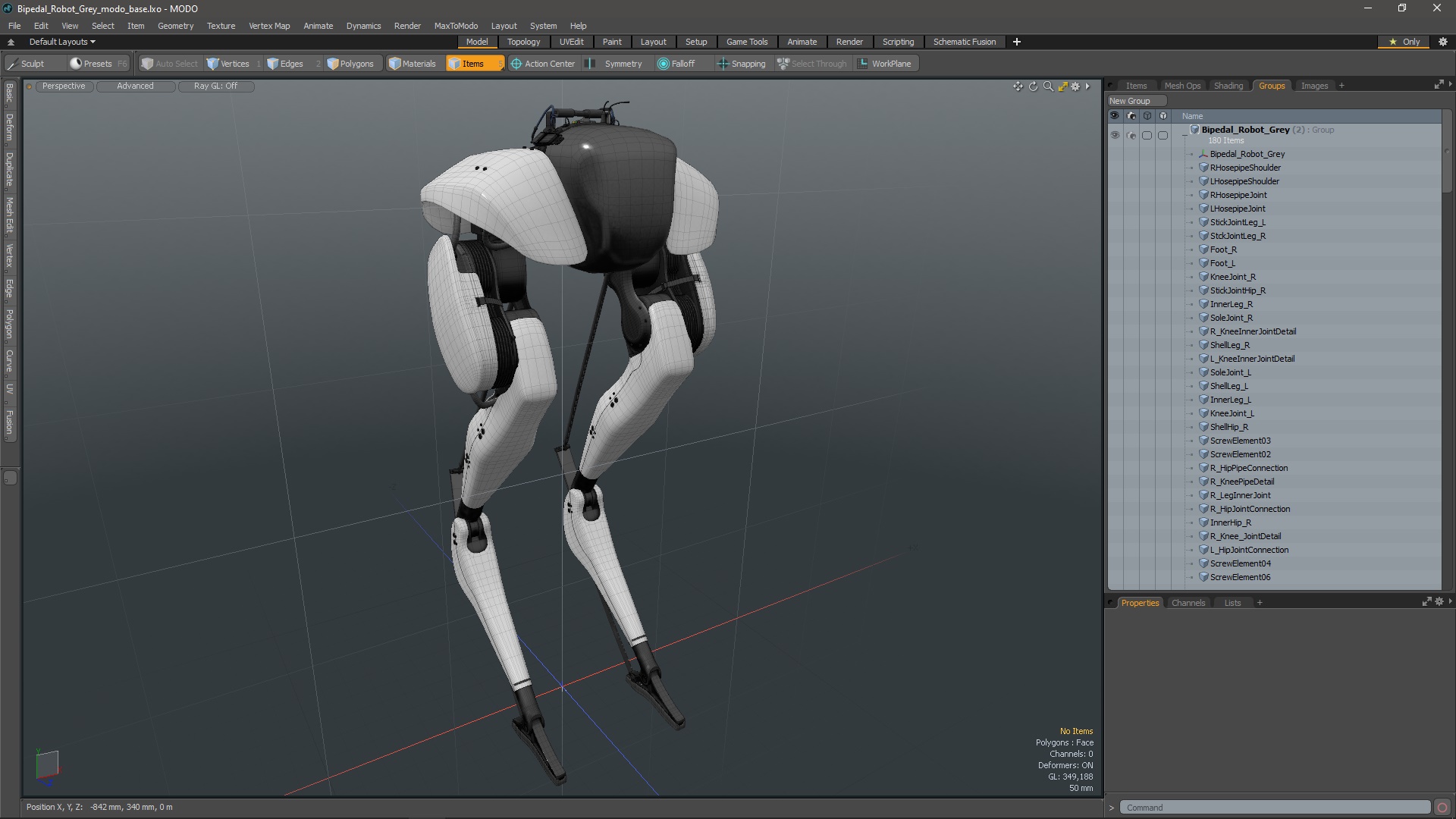 3D Bipedal Robot Grey model