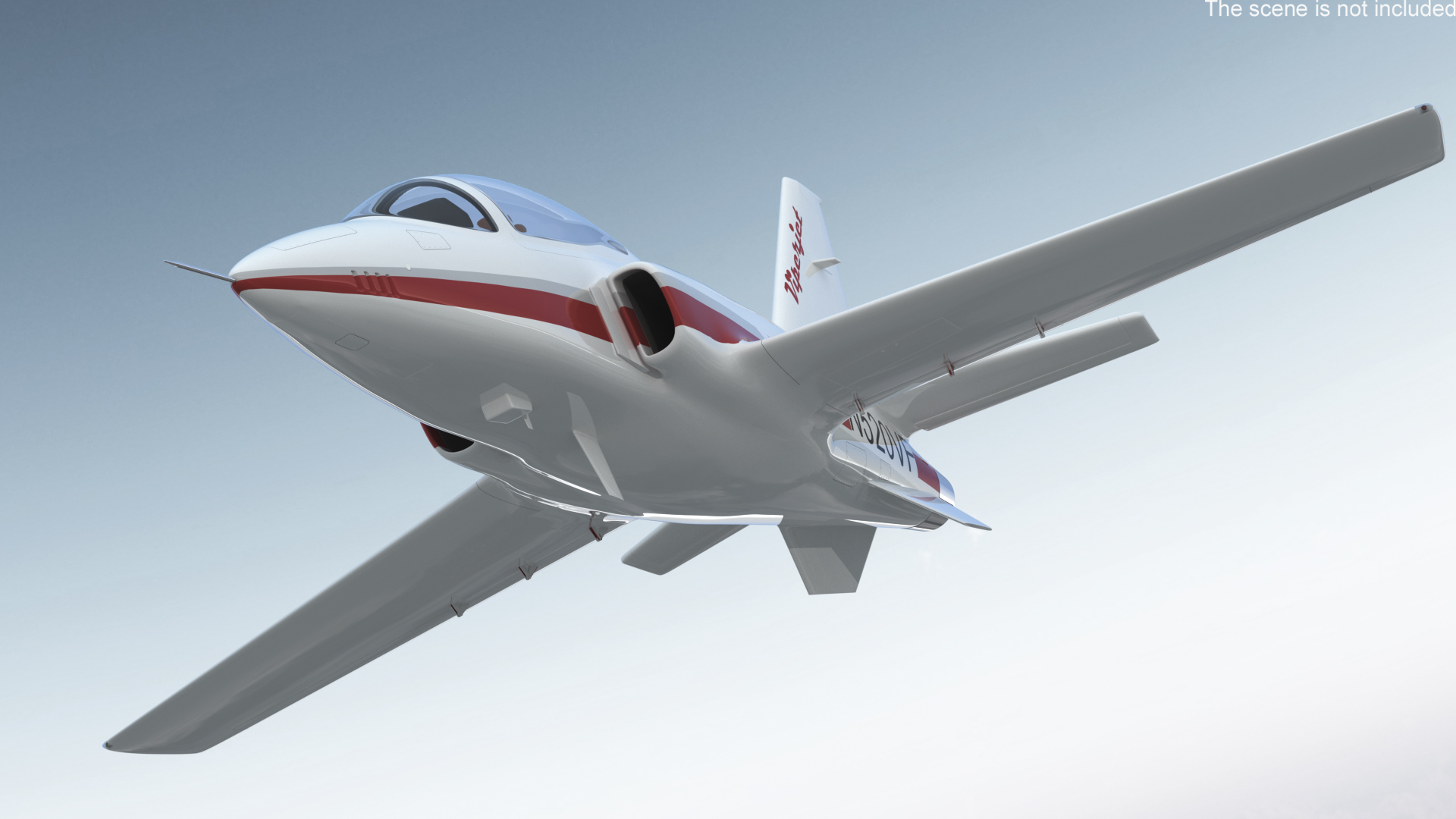 3D Private Jet ViperJet Rigged for Maya