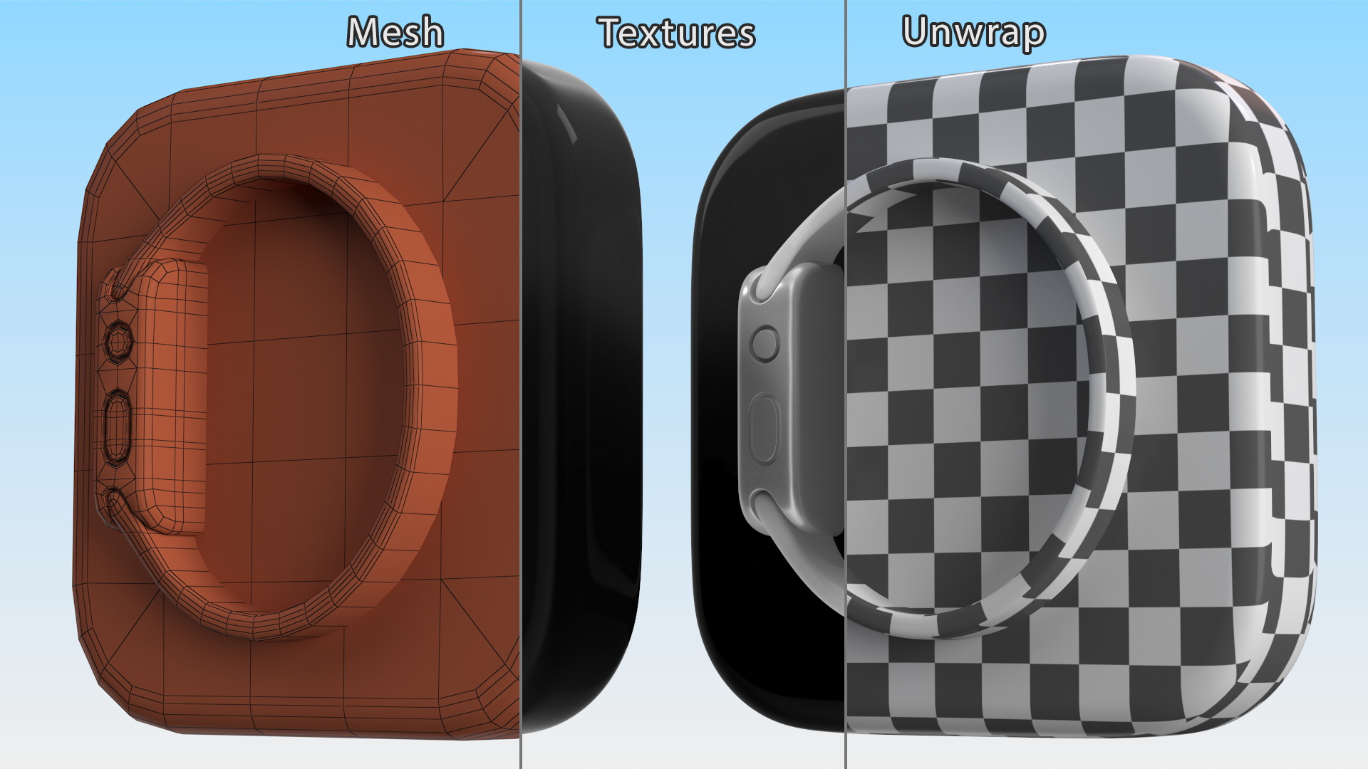 3D iPhone iOS Watch Icon