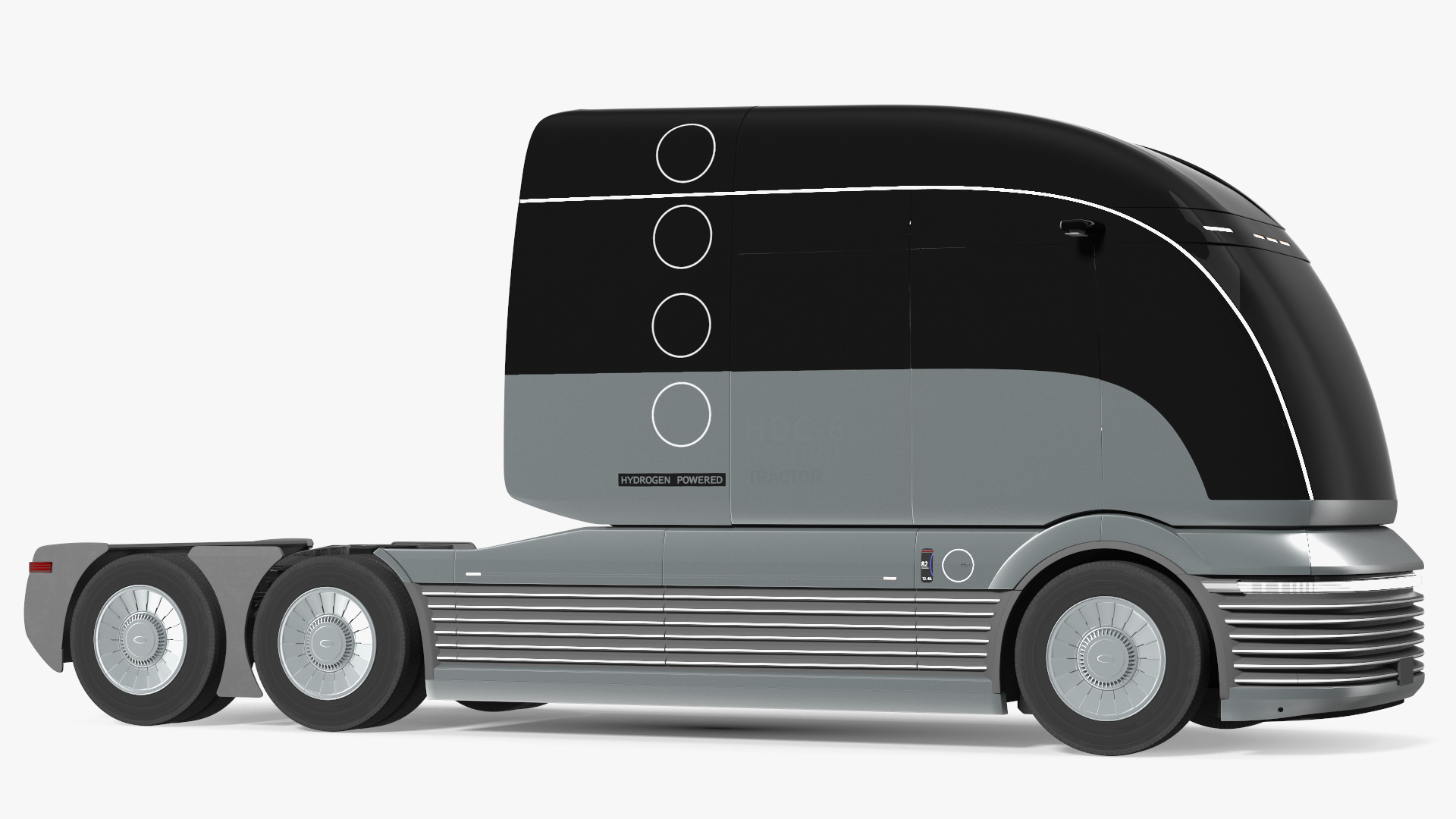 Hydrogen Concept Semi Truck 3D