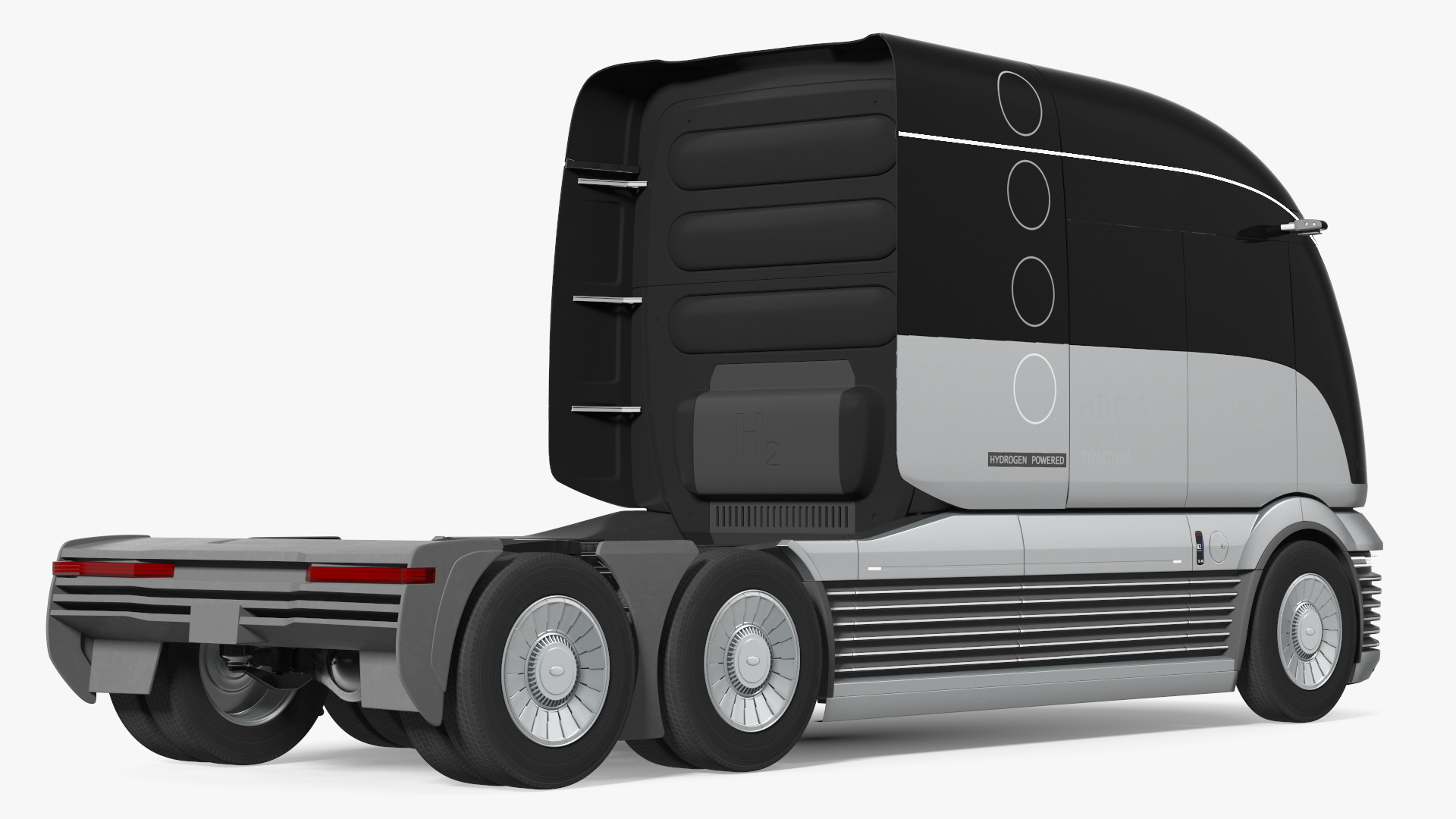 Hydrogen Concept Semi Truck 3D