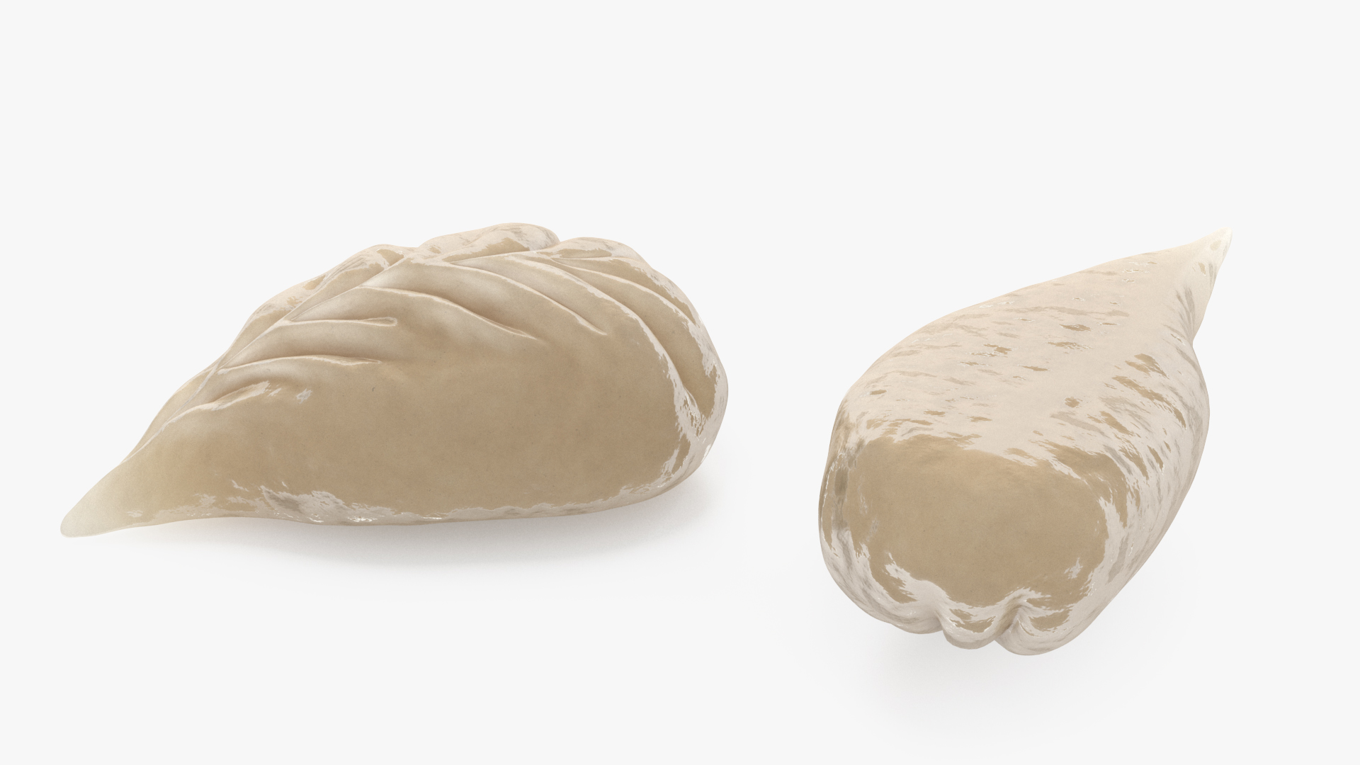 3D model Leaf Shaped Dumpling Cooked for 3D Print