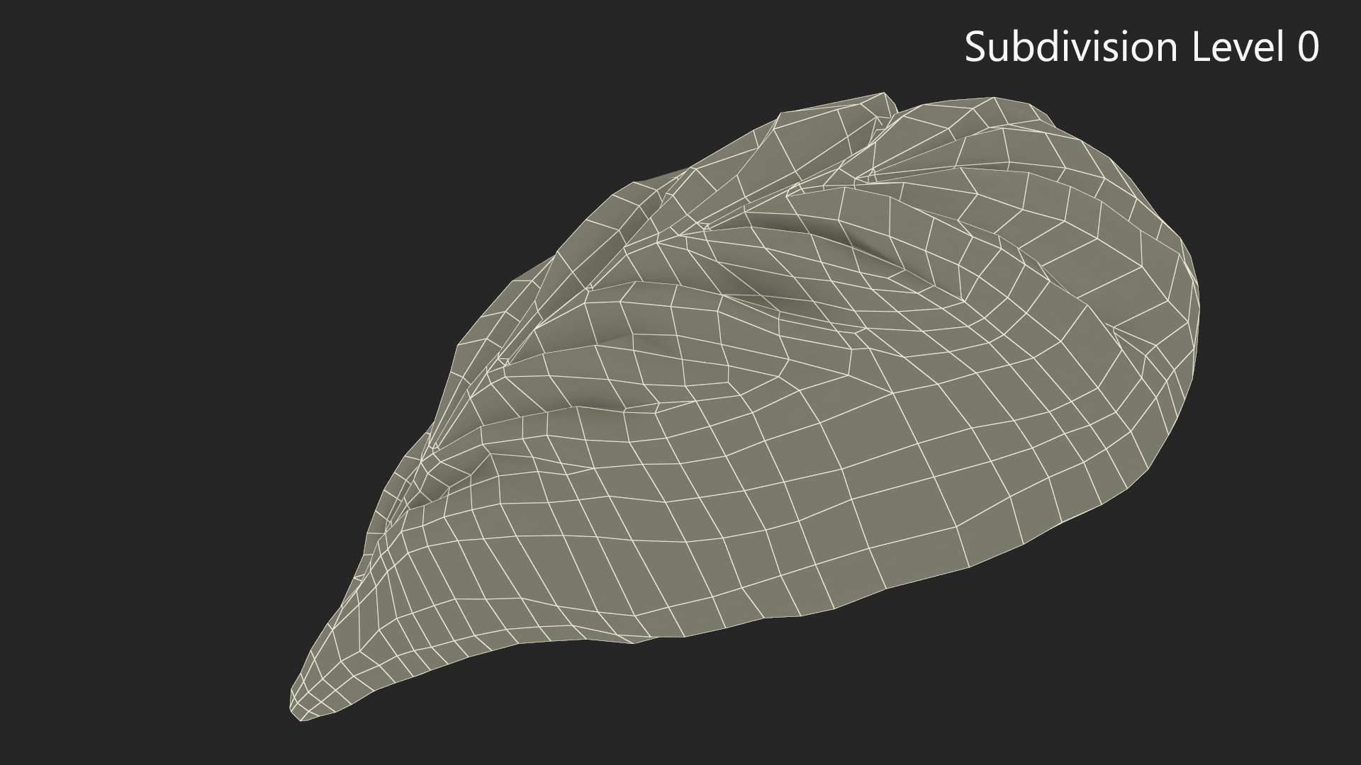 3D model Leaf Shaped Dumpling Cooked for 3D Print