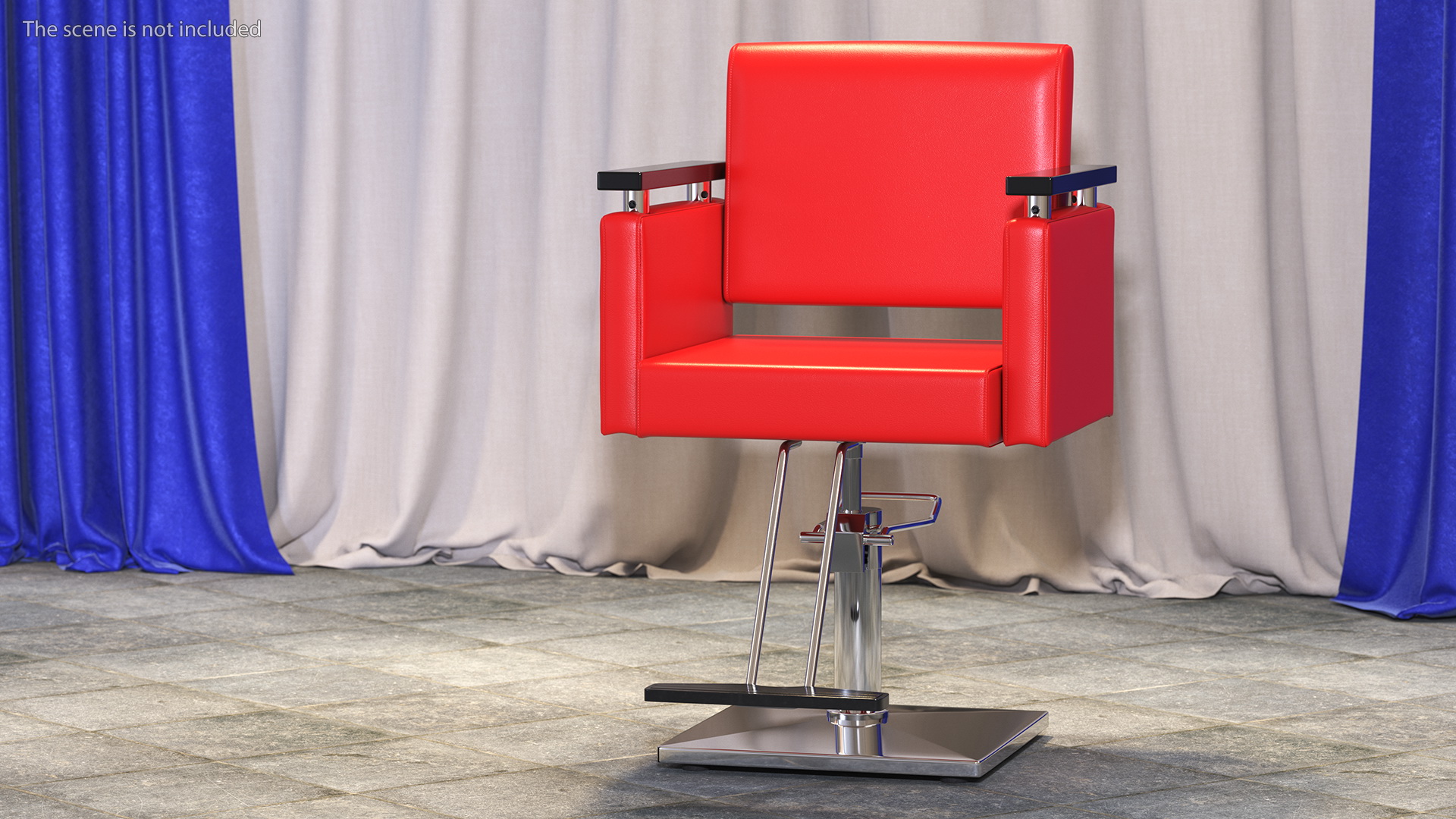 Beauty Salon Chair Red 3D