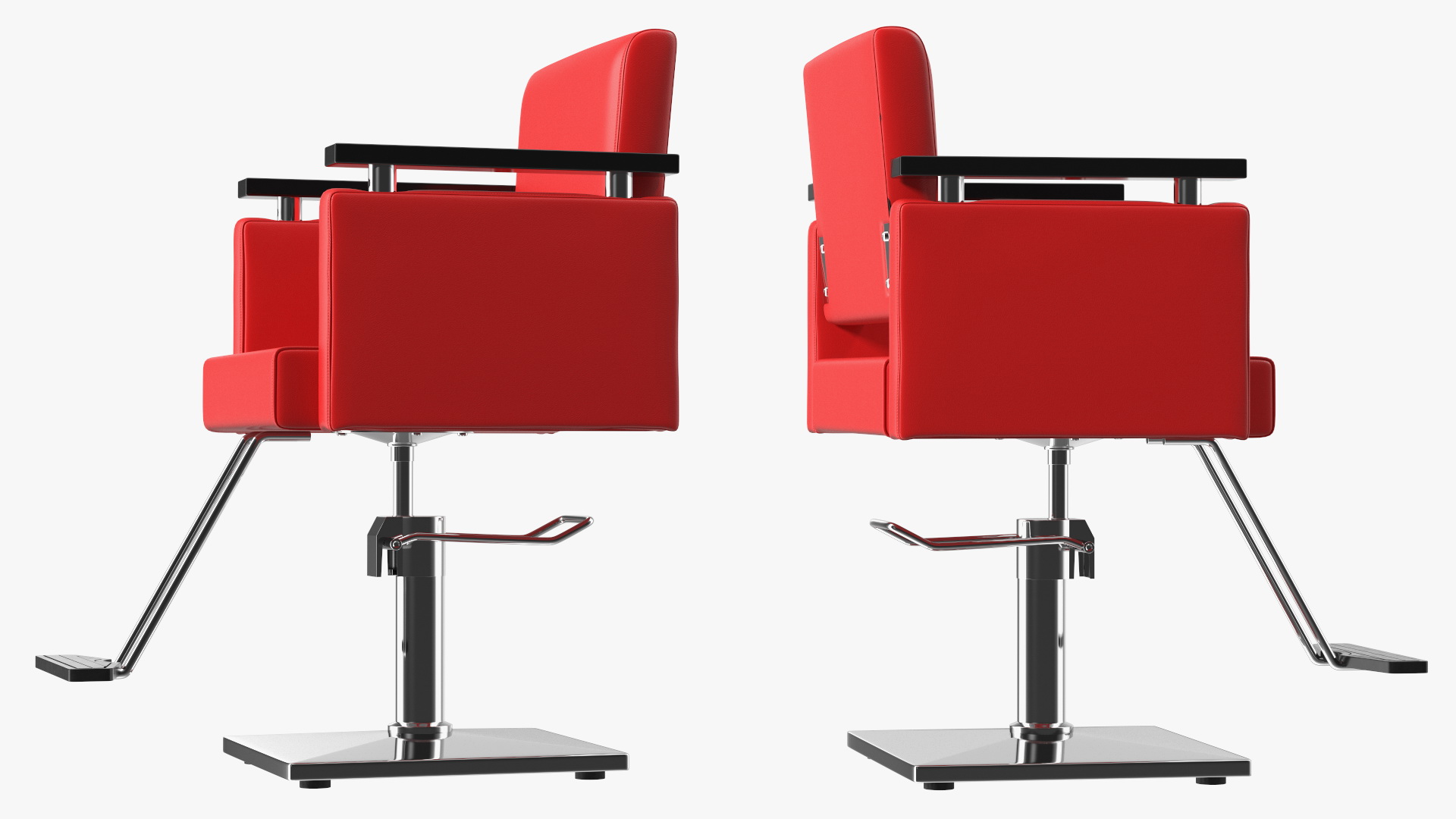 Beauty Salon Chair Red 3D