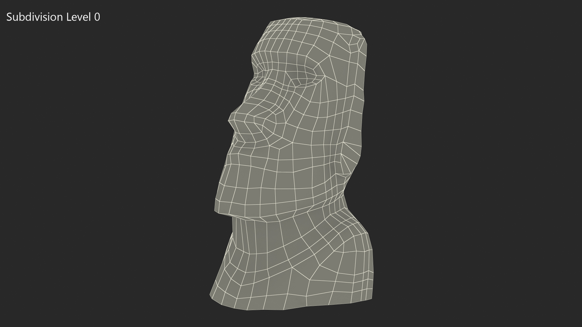 3D Easter Island Rock Moai Statue for 3D Print model