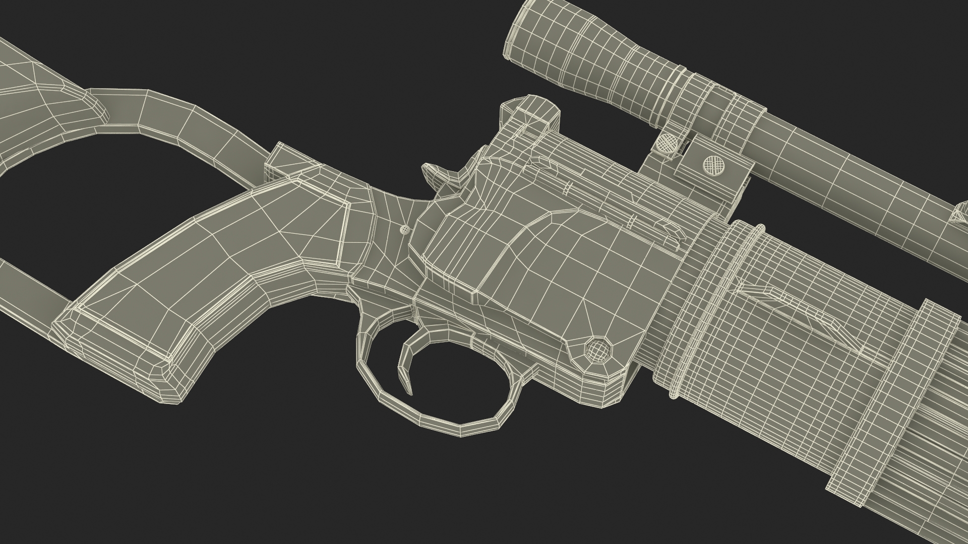 3D Star Wars EE-3 Boba Fett Carbine Rifle model