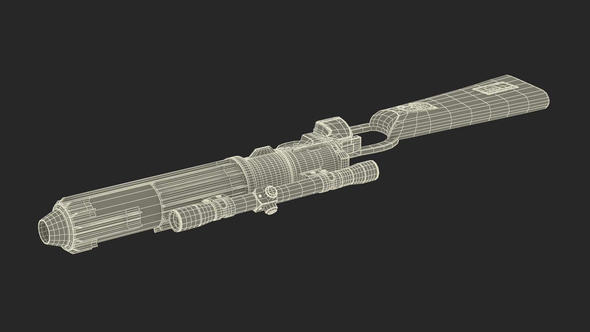 3D Star Wars EE-3 Boba Fett Carbine Rifle model