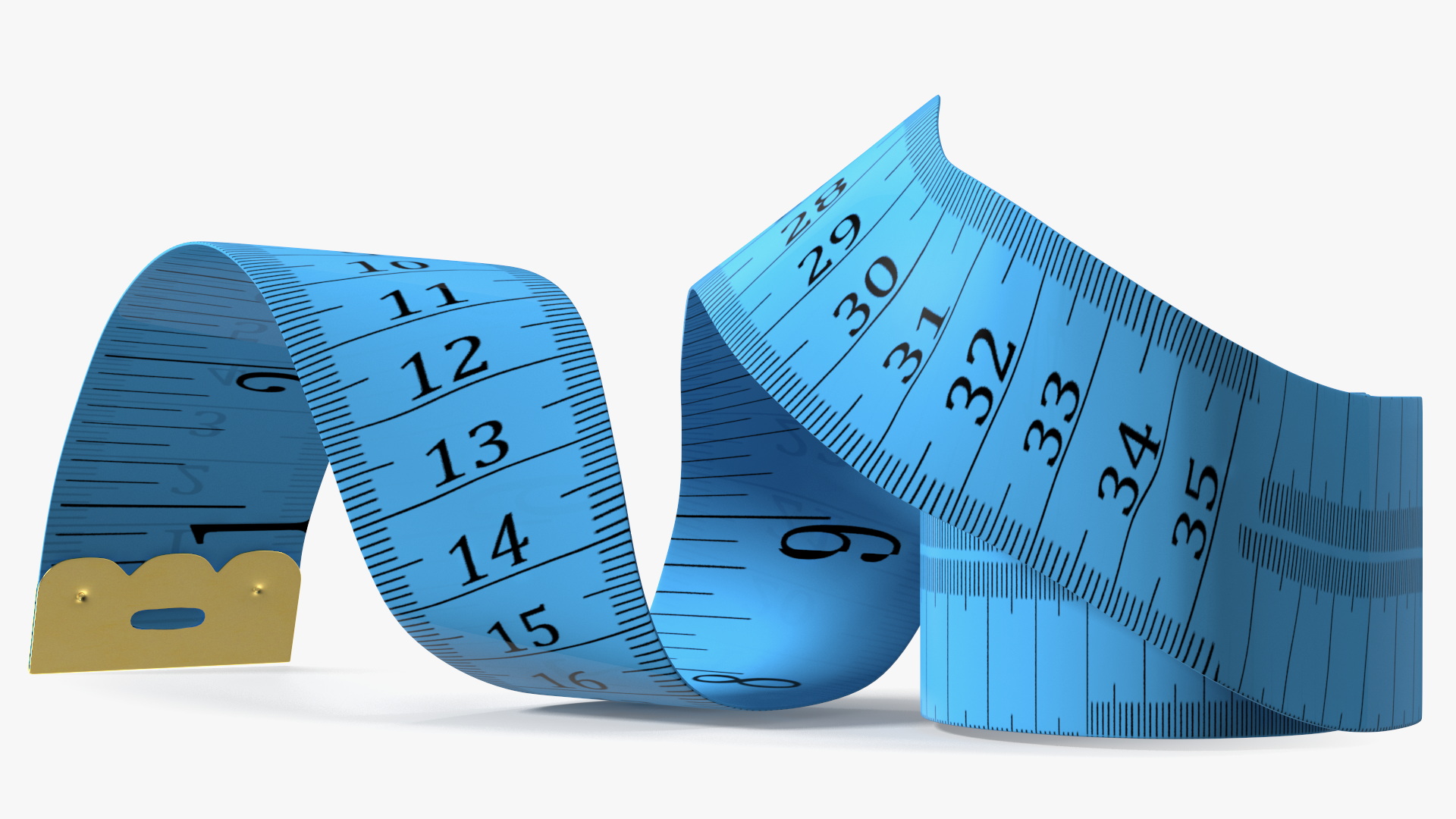 Blue Sewing Tape Measure 3D model