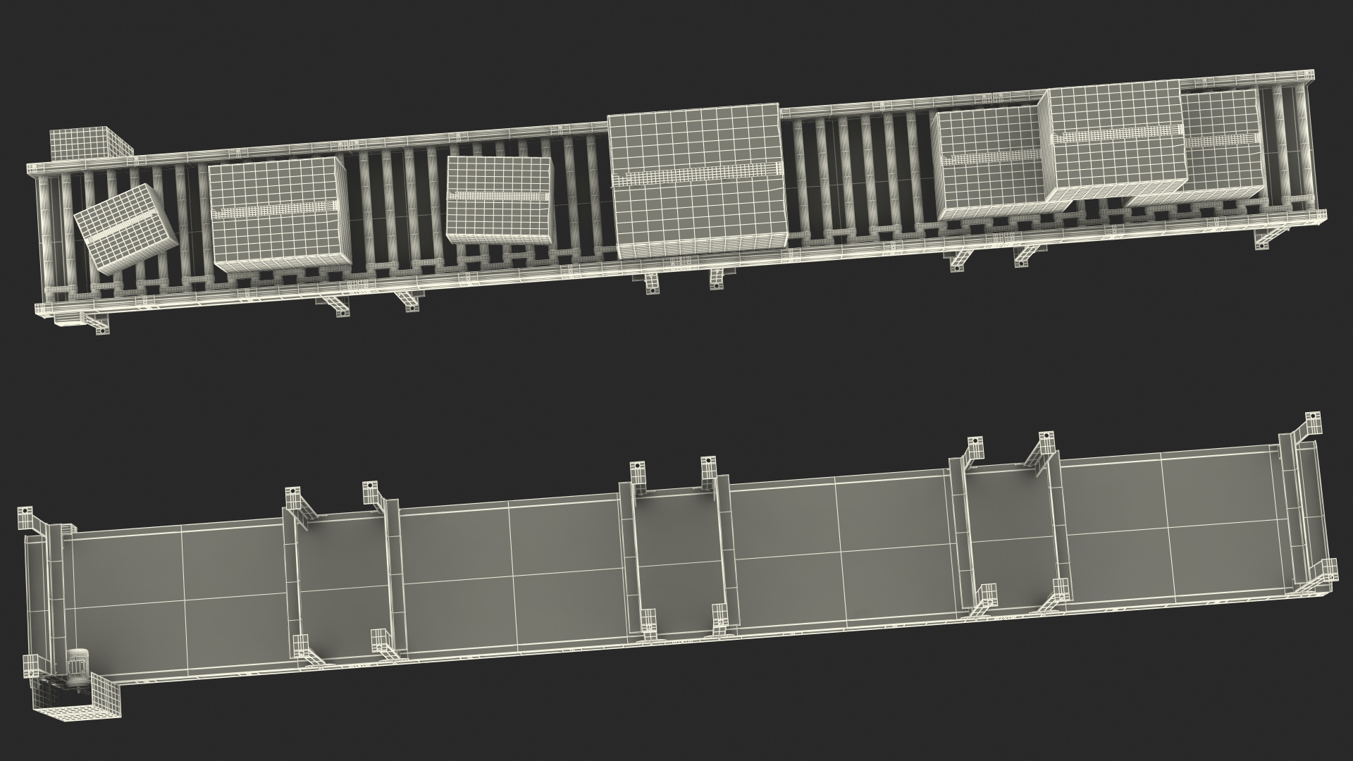 The Box on Conveyor 3D model