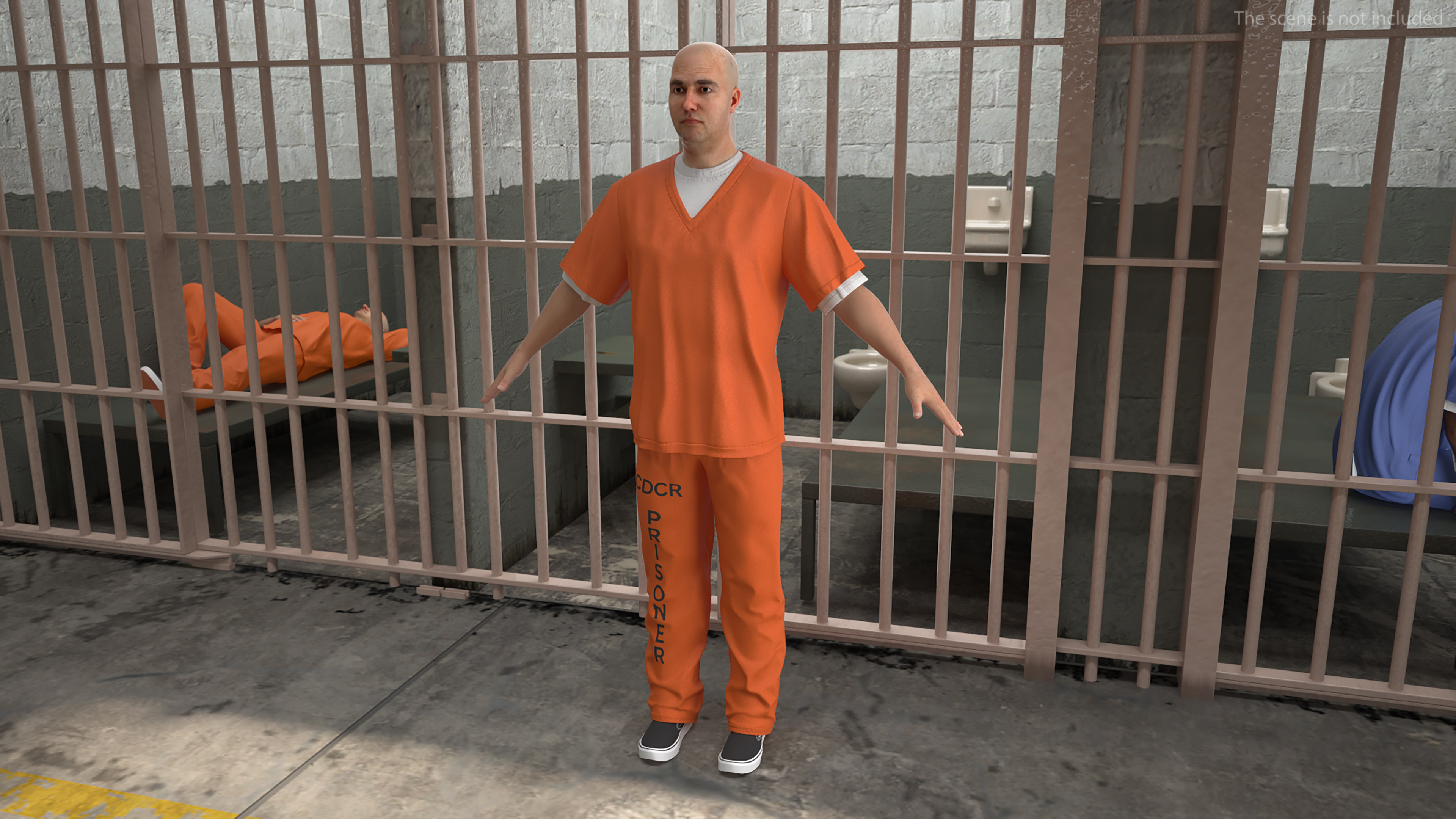 3D Male Prisoner model