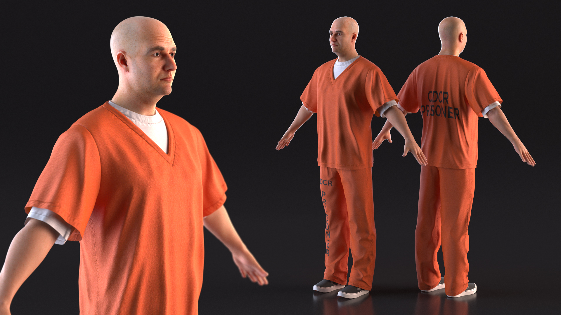 3D Male Prisoner model