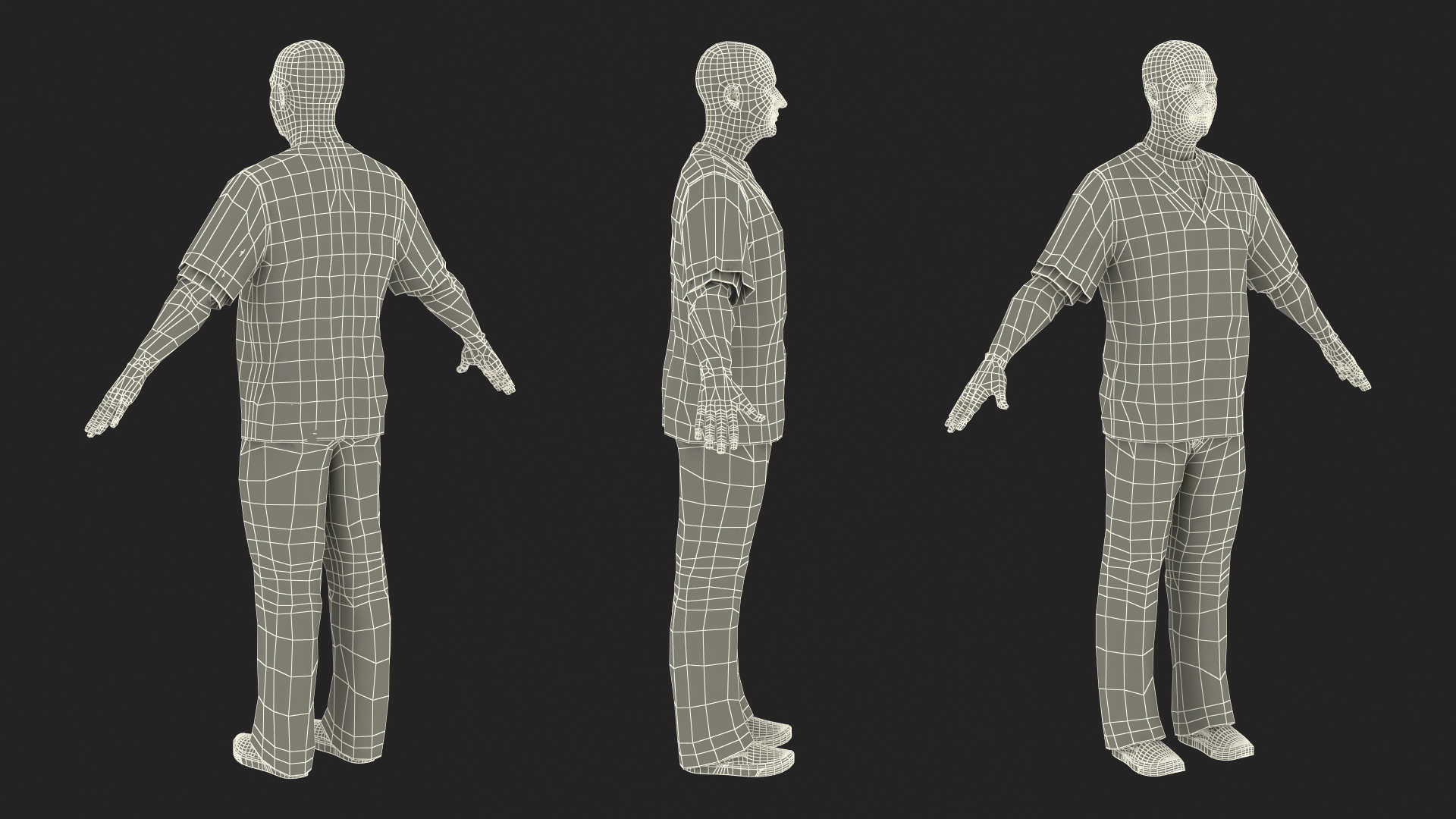 3D Male Prisoner model