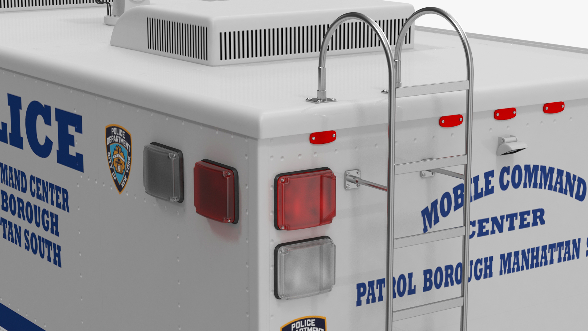 3D NYPD Mobile Command Center Rigged model