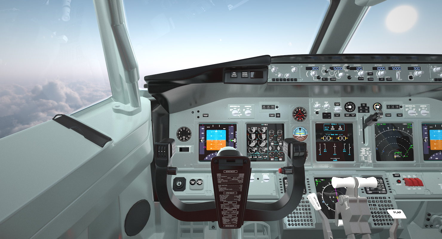 Boeing 737 900 with Interior Delta Air Lines 3D model