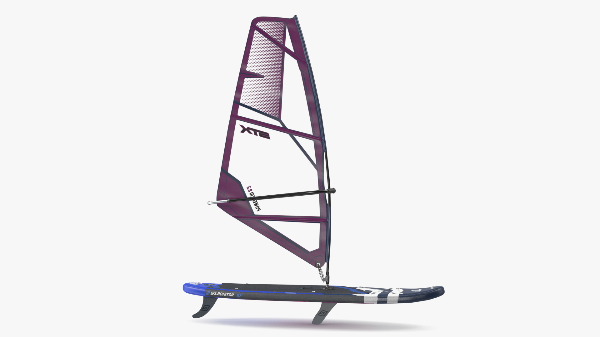 3D Windsurf SUP Gladiator with STX Sail