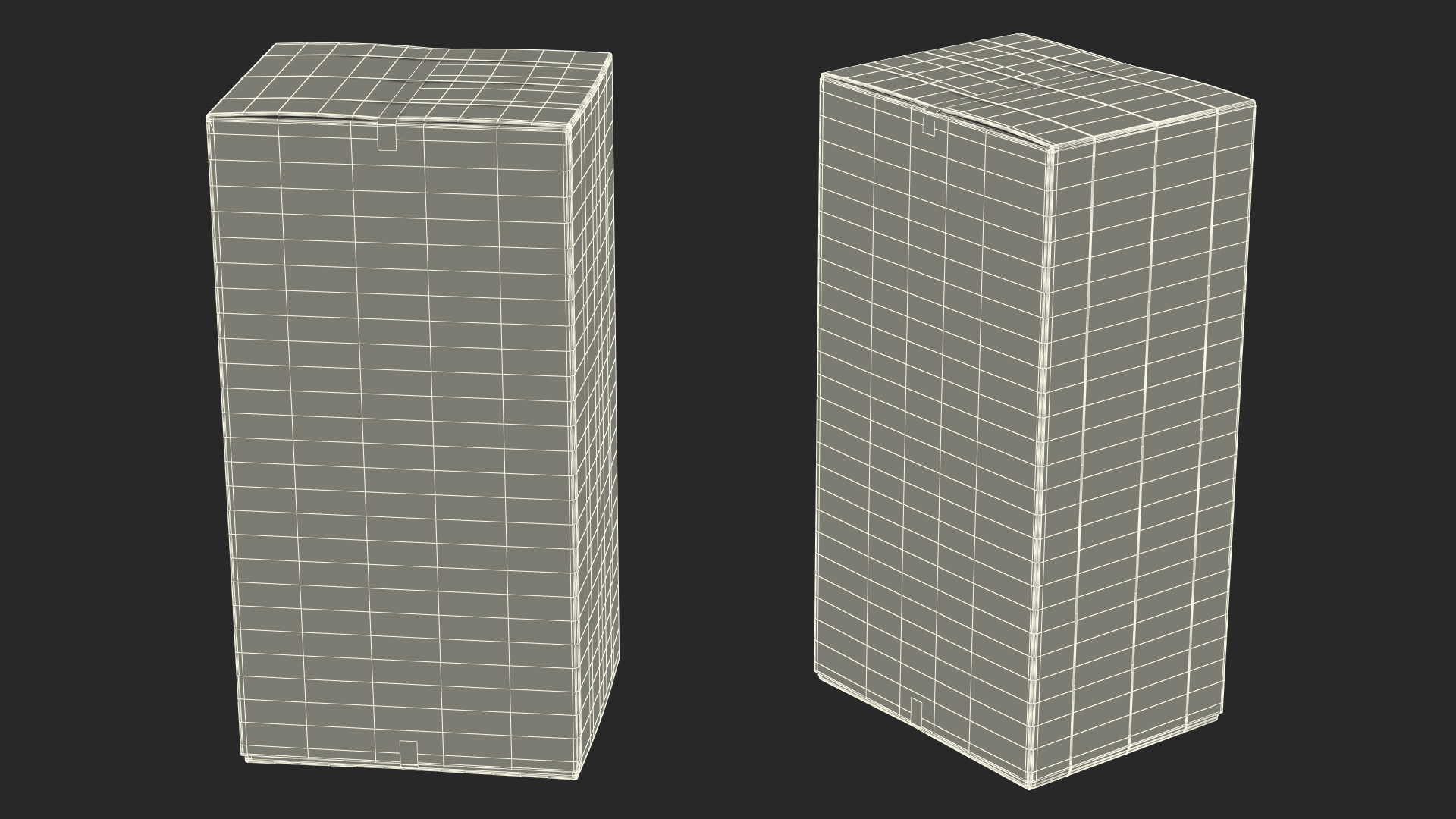 Large Cardboard Box 3D model