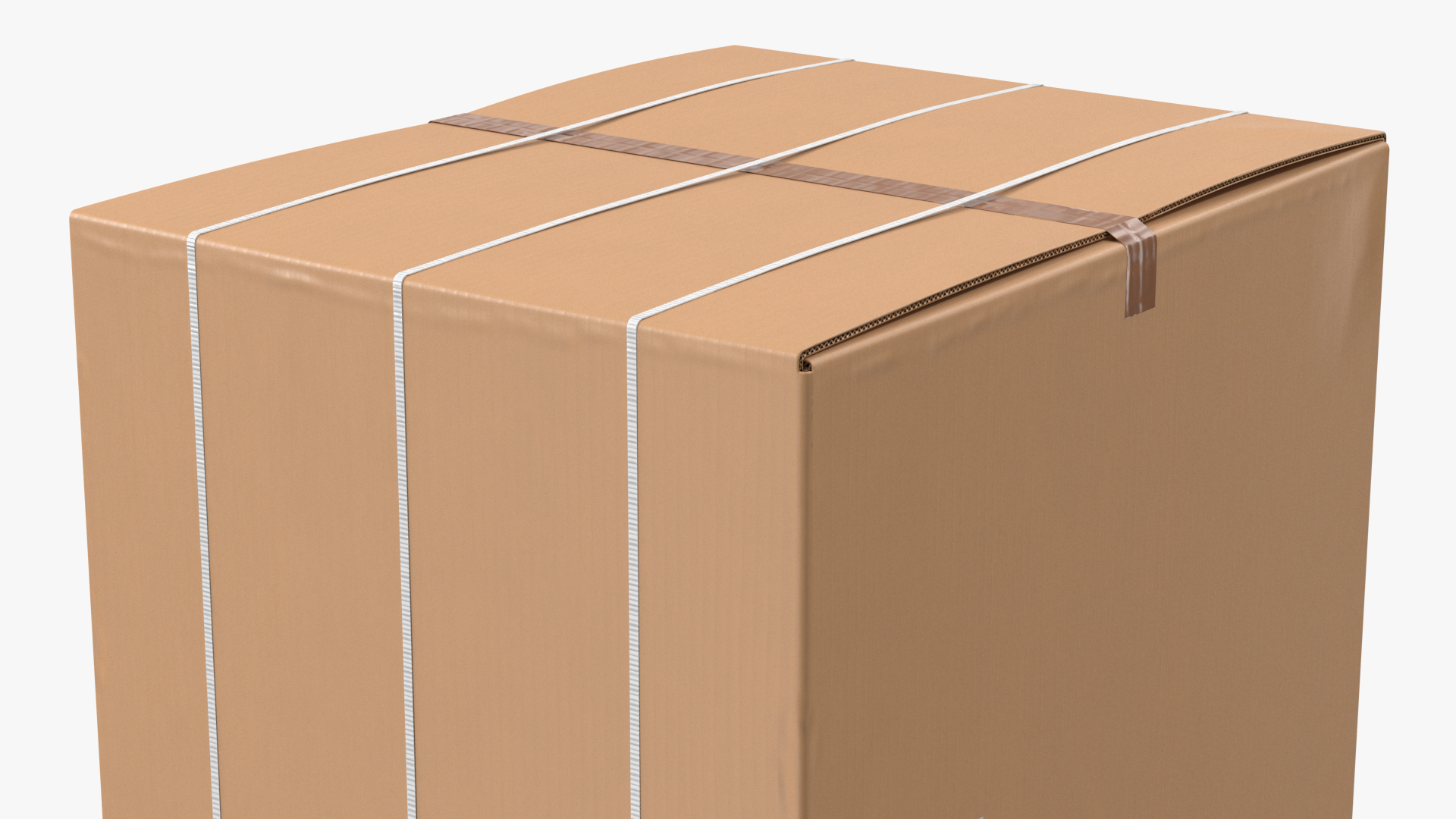 Large Cardboard Box 3D model