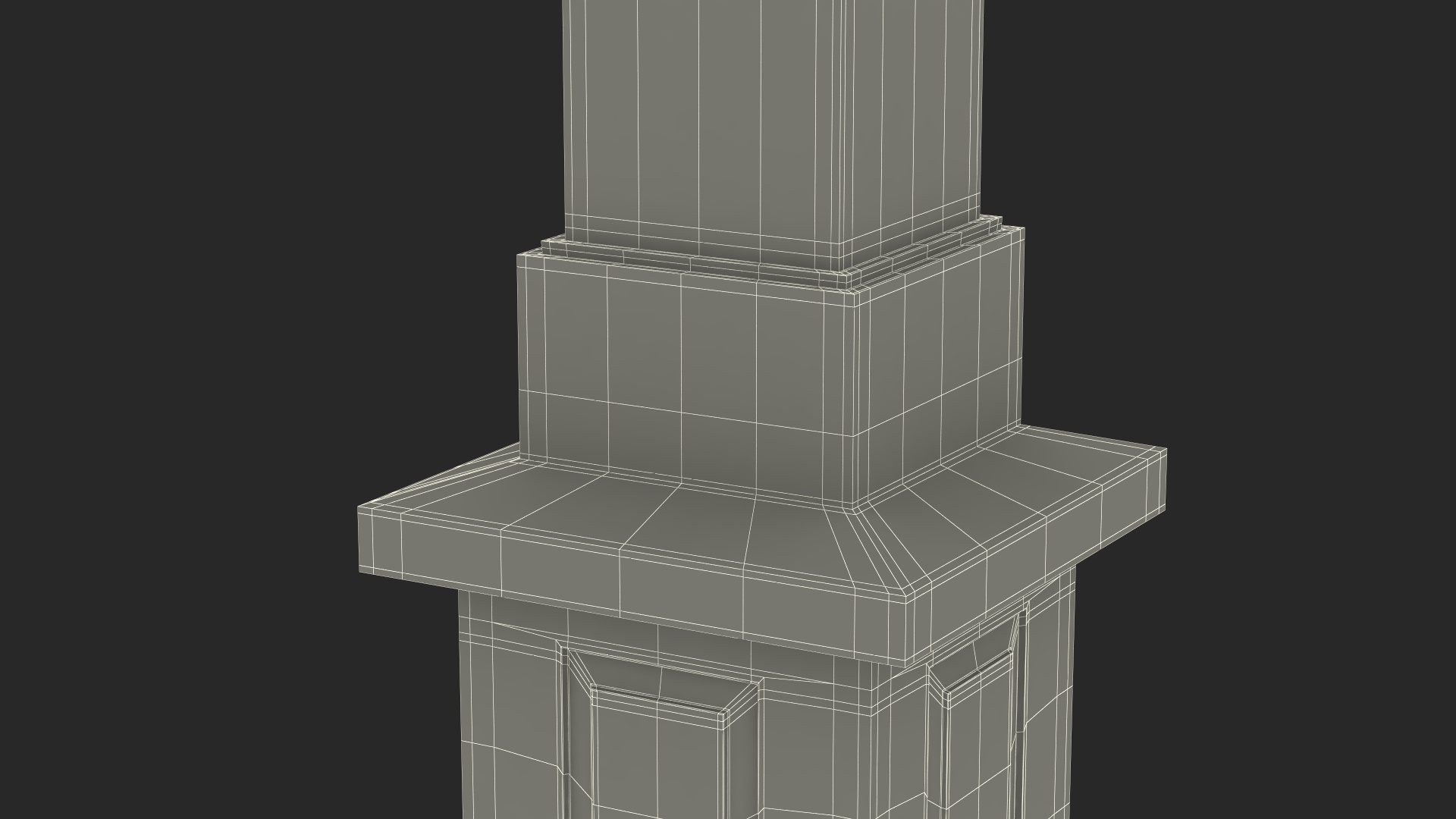 3D model Pedestal Column Wrap