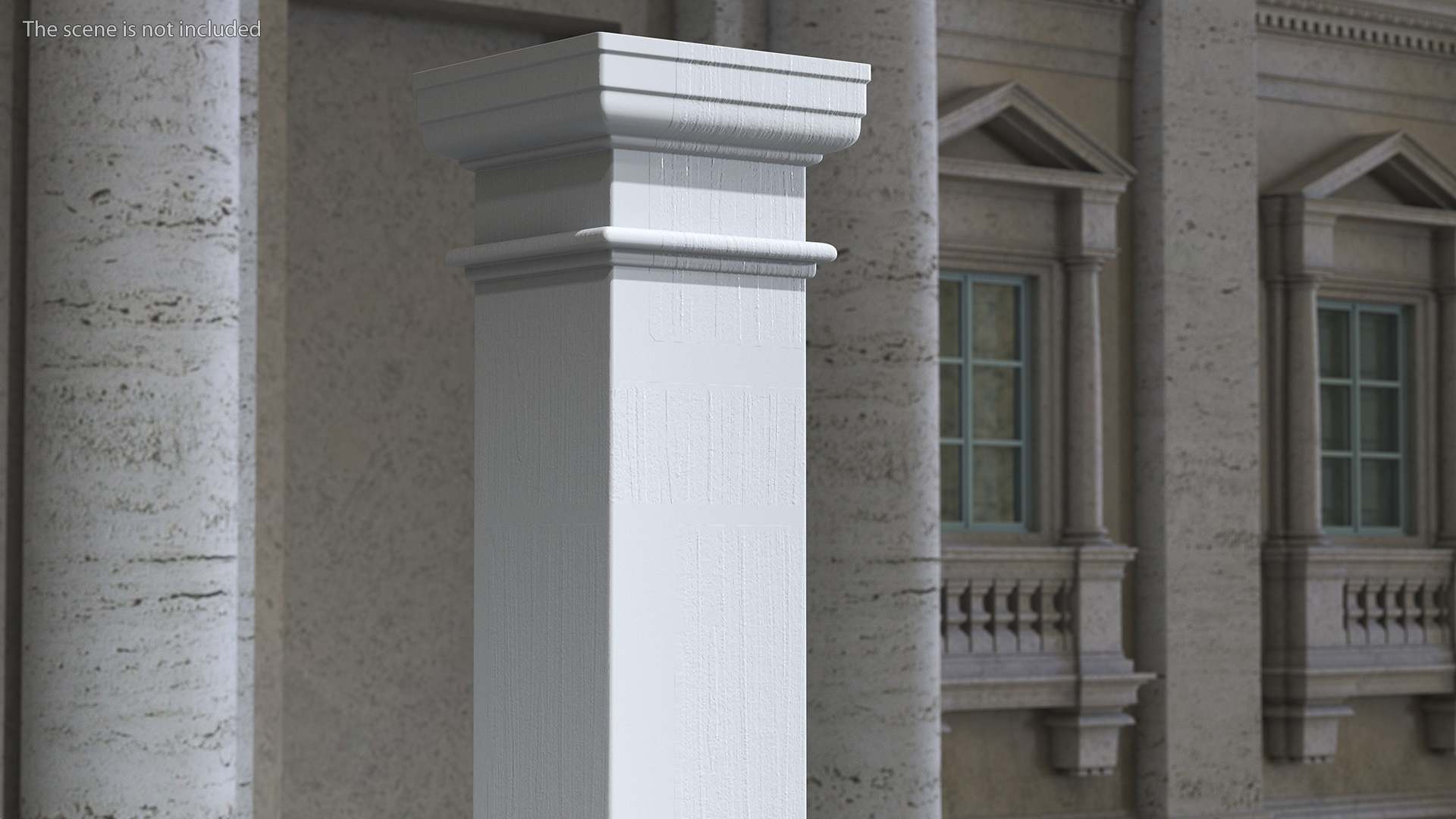 3D model Pedestal Column Wrap