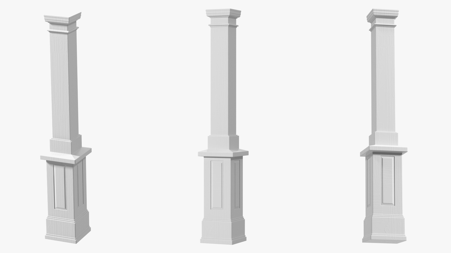 3D model Pedestal Column Wrap