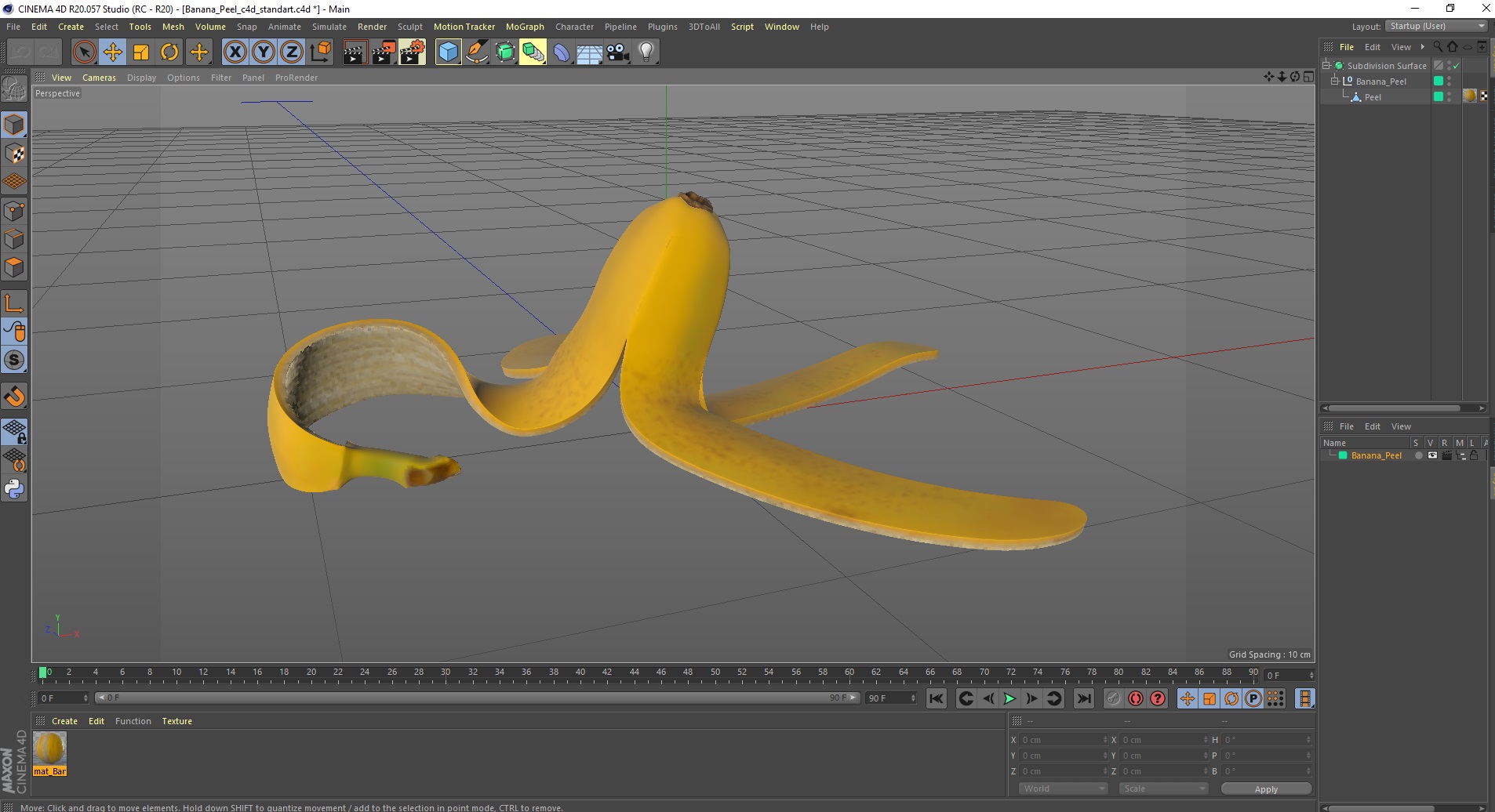 3D Banana Peel