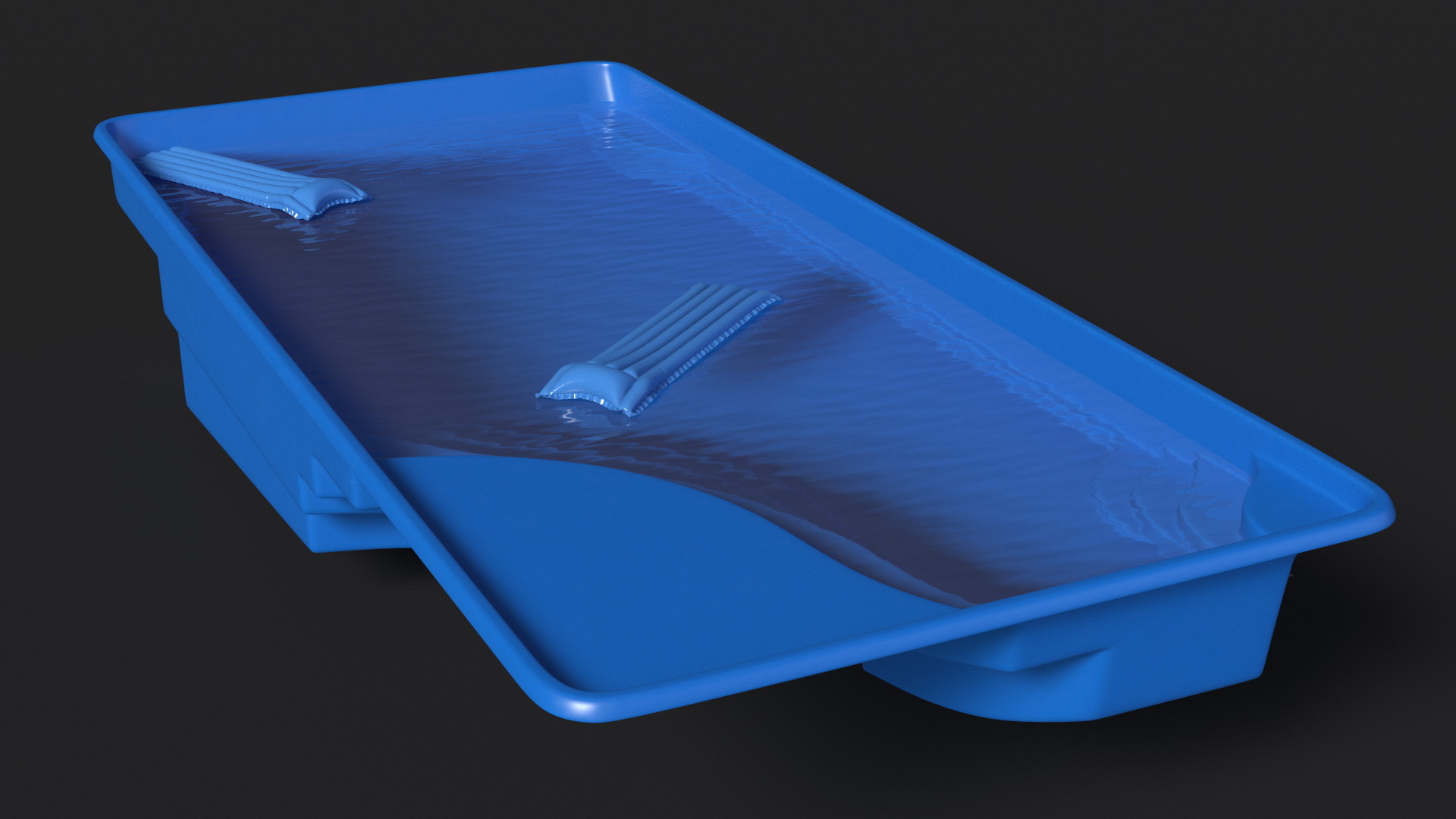 3D Tuscan Pool and Air Mattress model