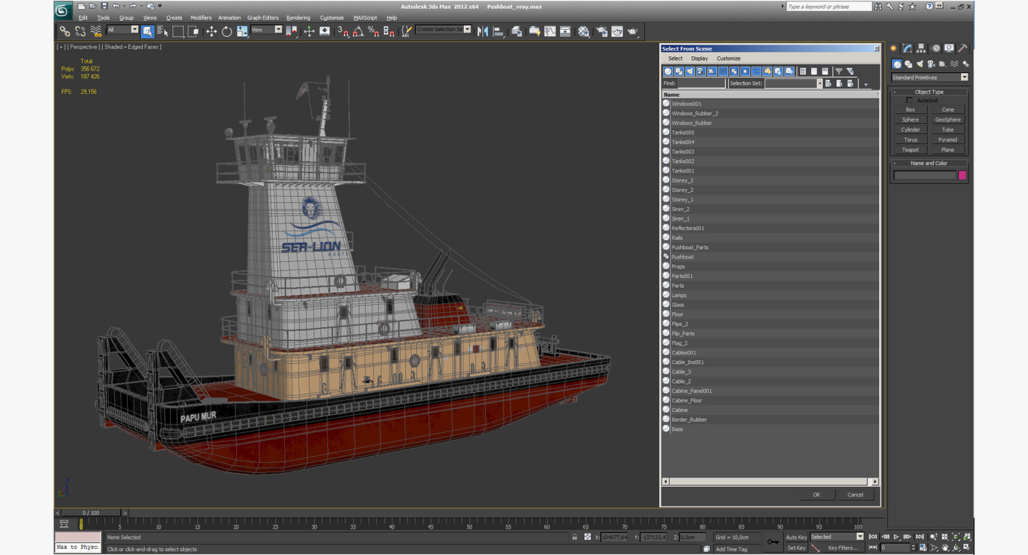 3D model Pushboat