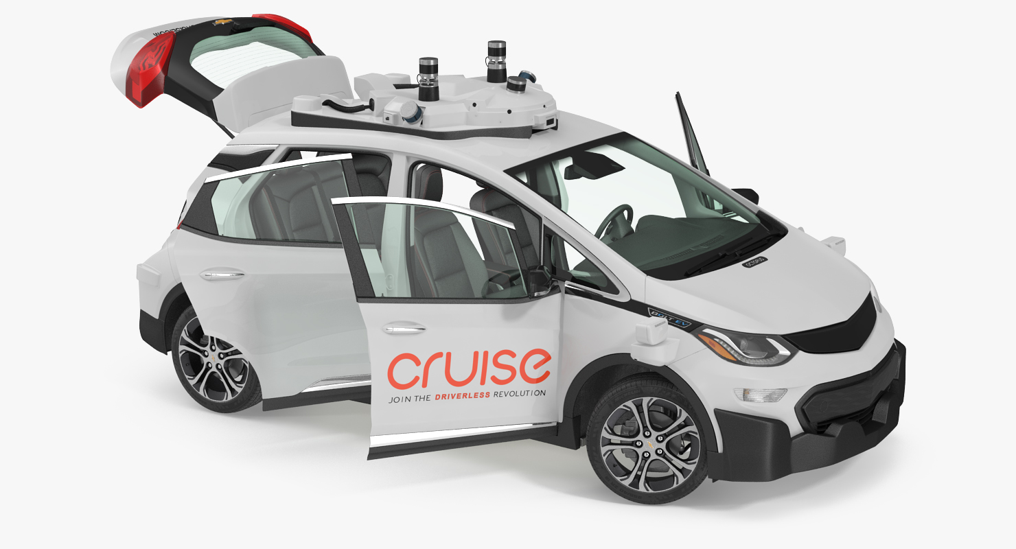 Chevy Bolt EV Cruise Self Driving Car 3D