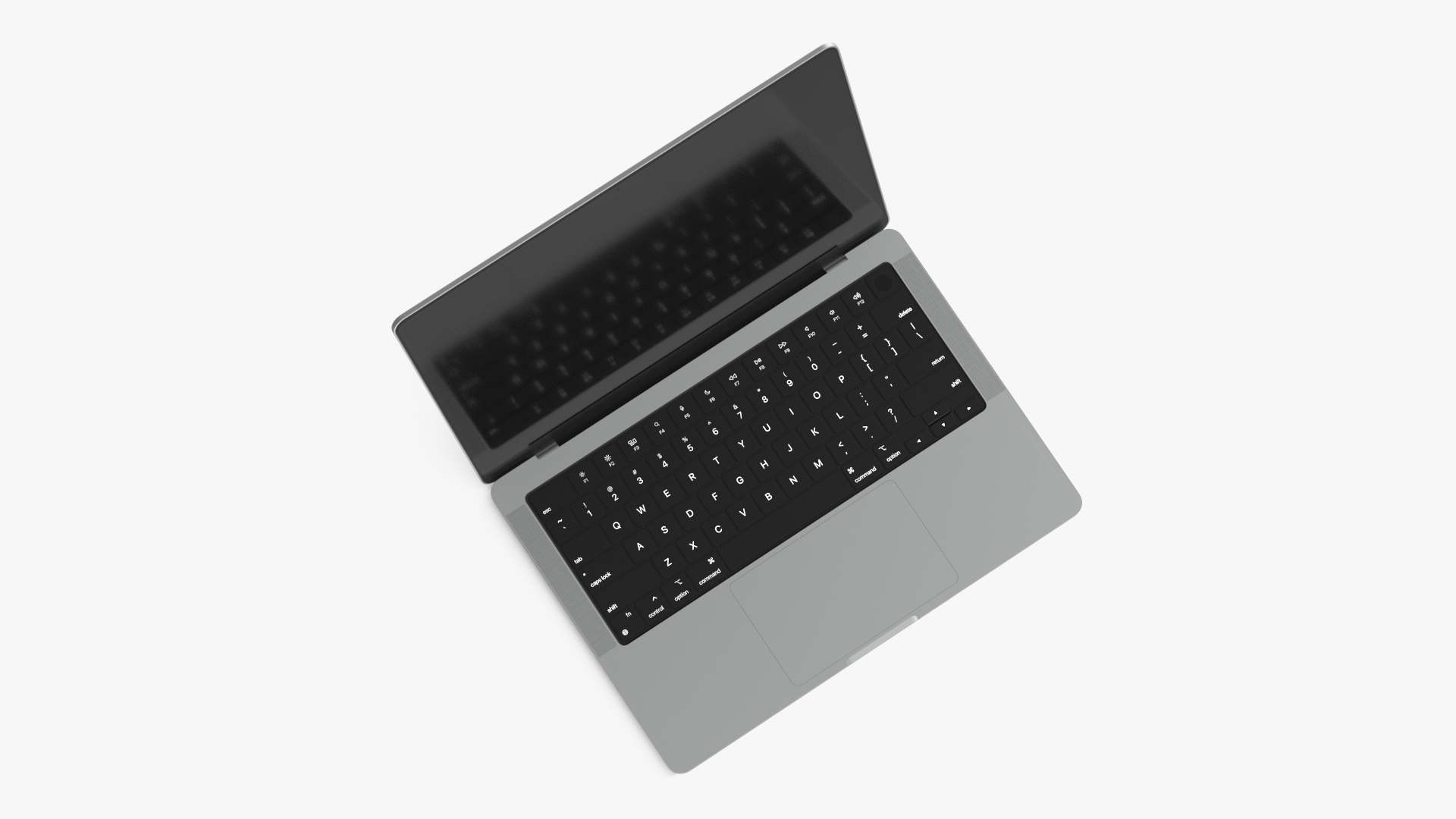 3D Laptop with Detailed Inner Structure