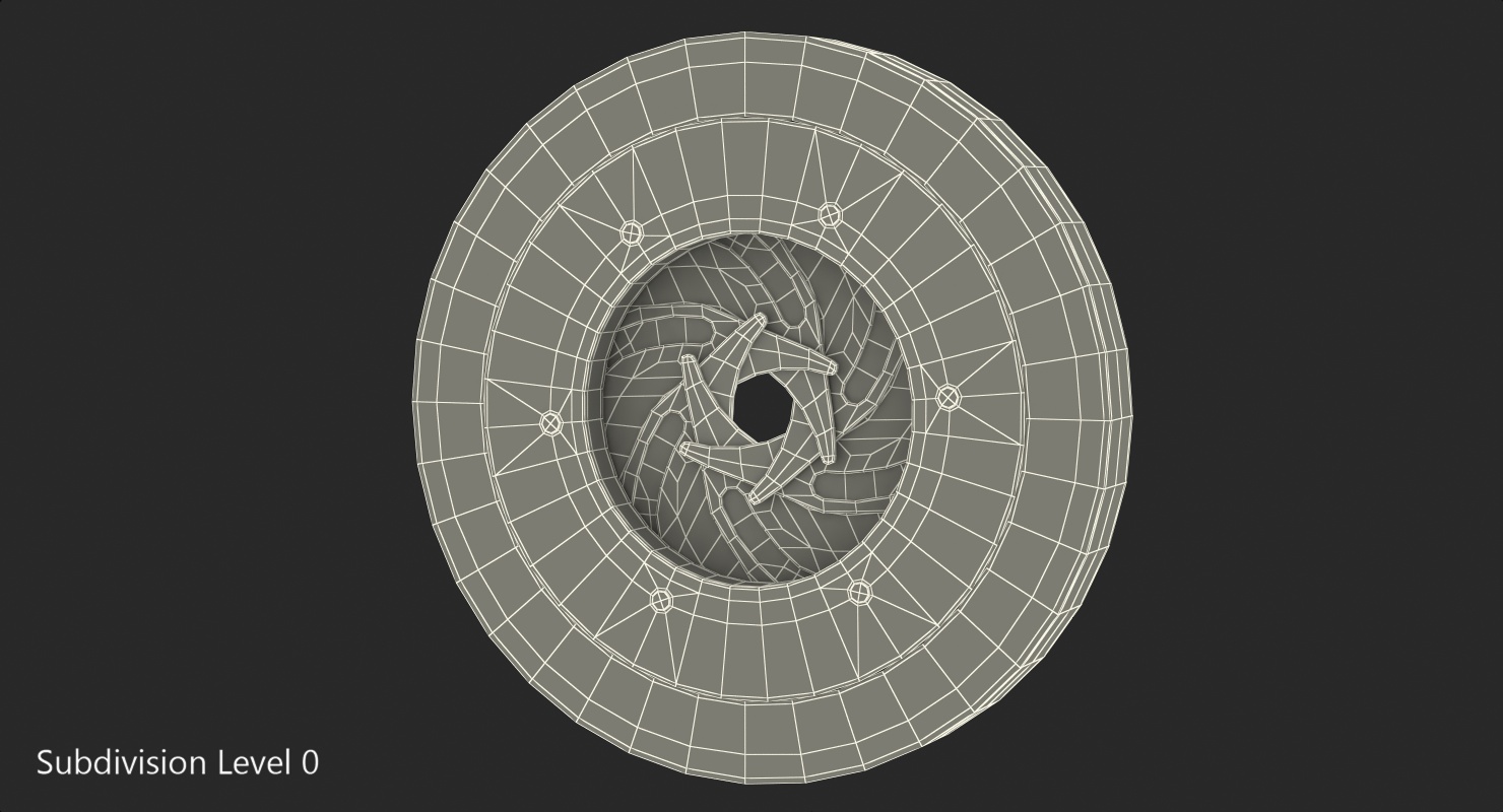 3D Camera Iris Rigged model