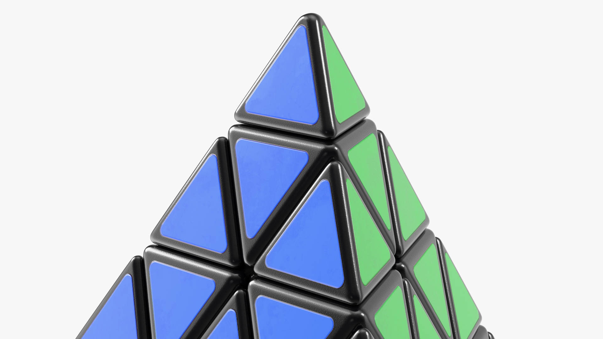 3D model Rubik Pyramid Puzzle Assembled