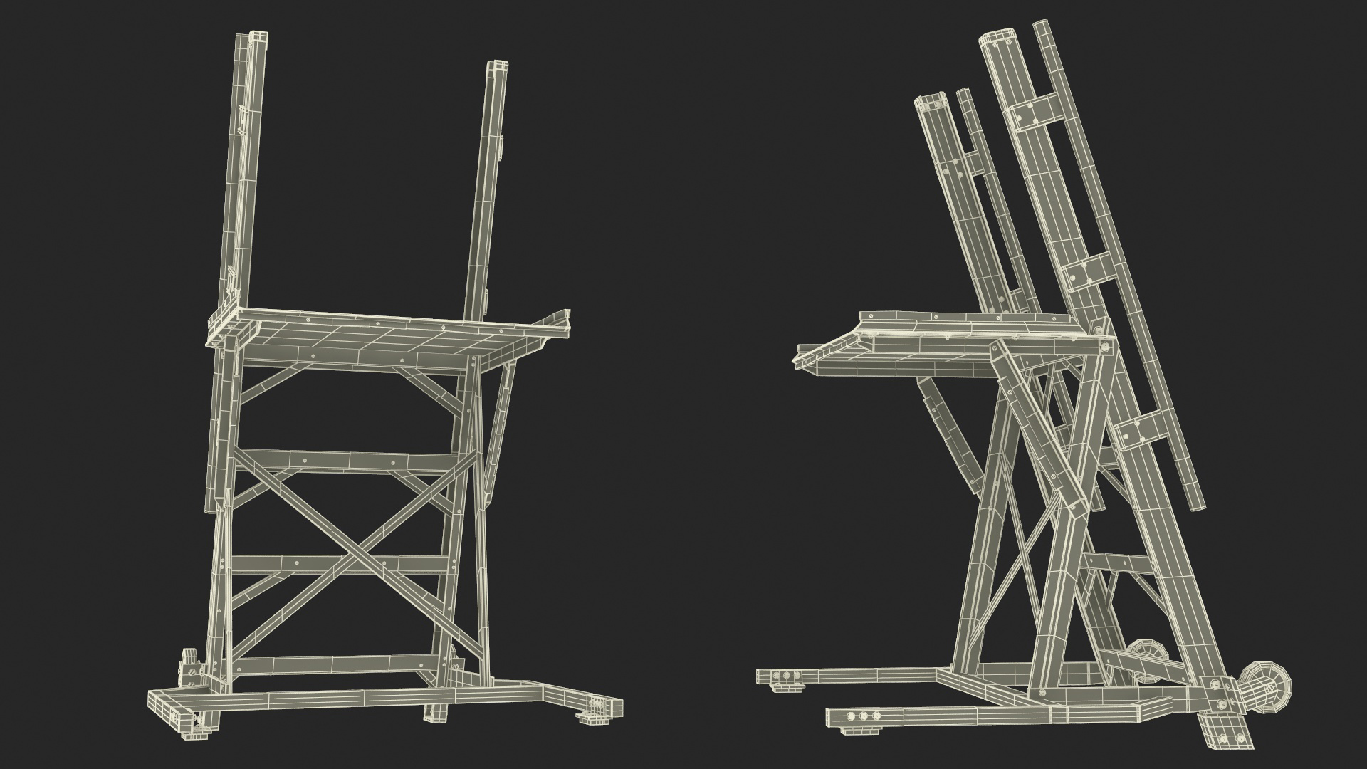 Aircraft Platform Ladder 3D model