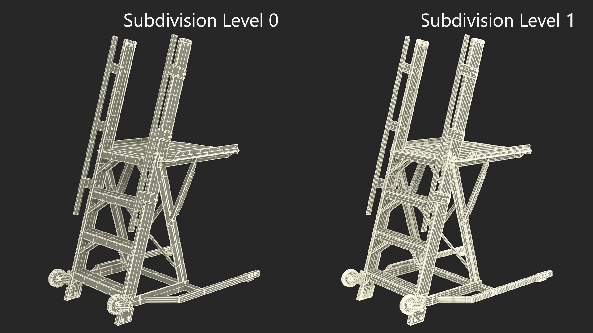 Aircraft Platform Ladder 3D model