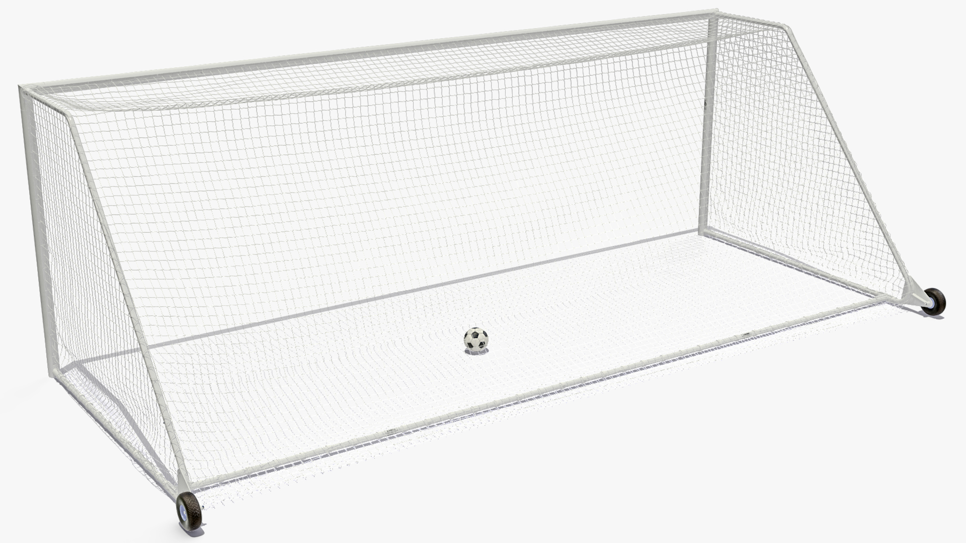 Animated Soccer Ball to the Goal 3D