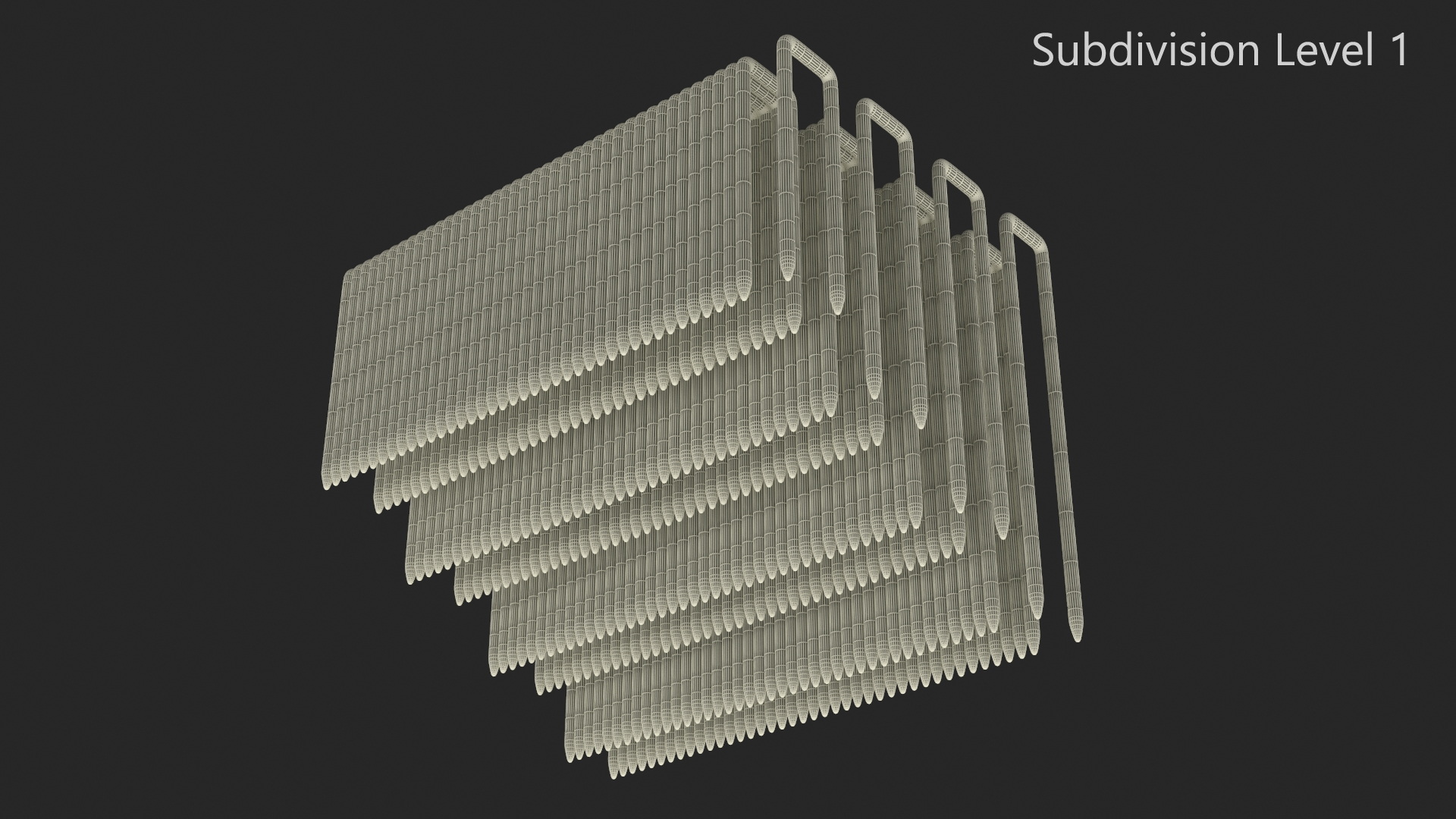 3D Pneumatic Nail Guns Set model