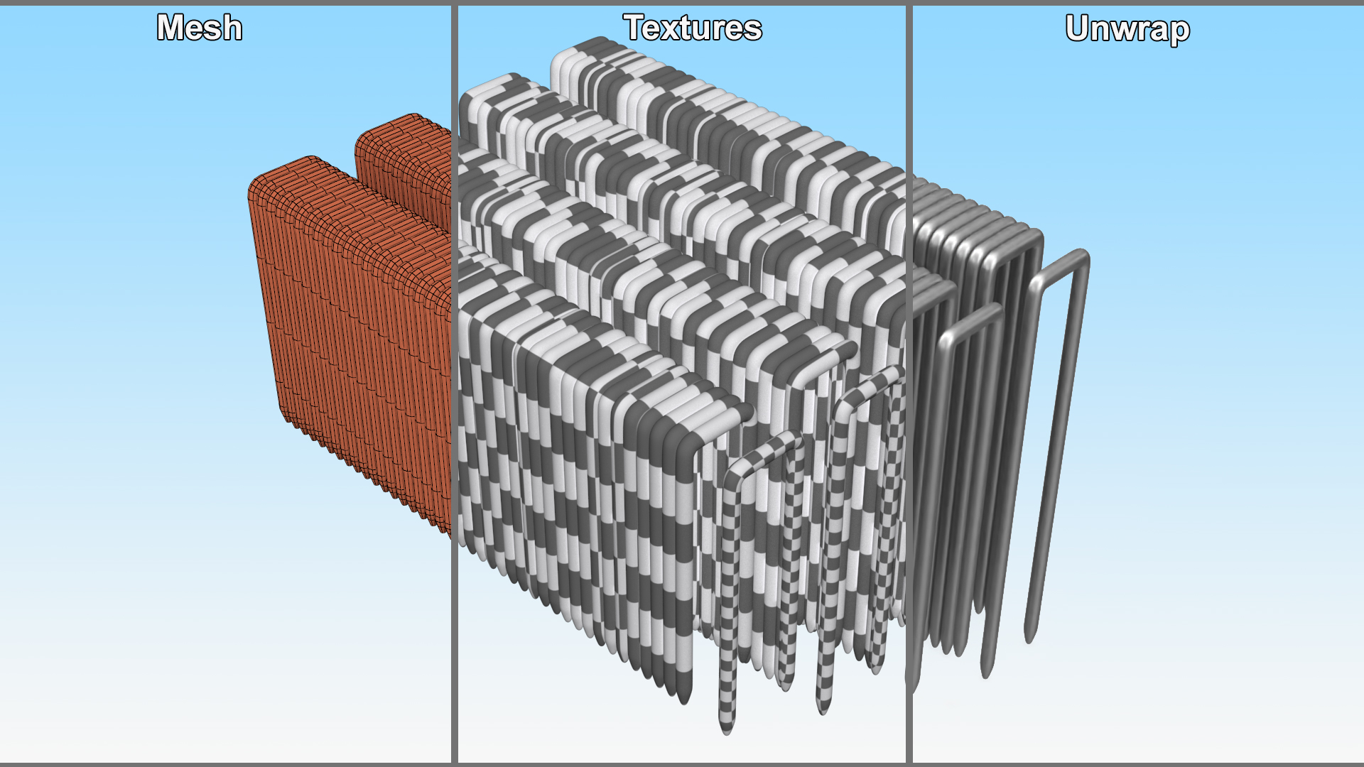 3D Pneumatic Nail Guns Set model