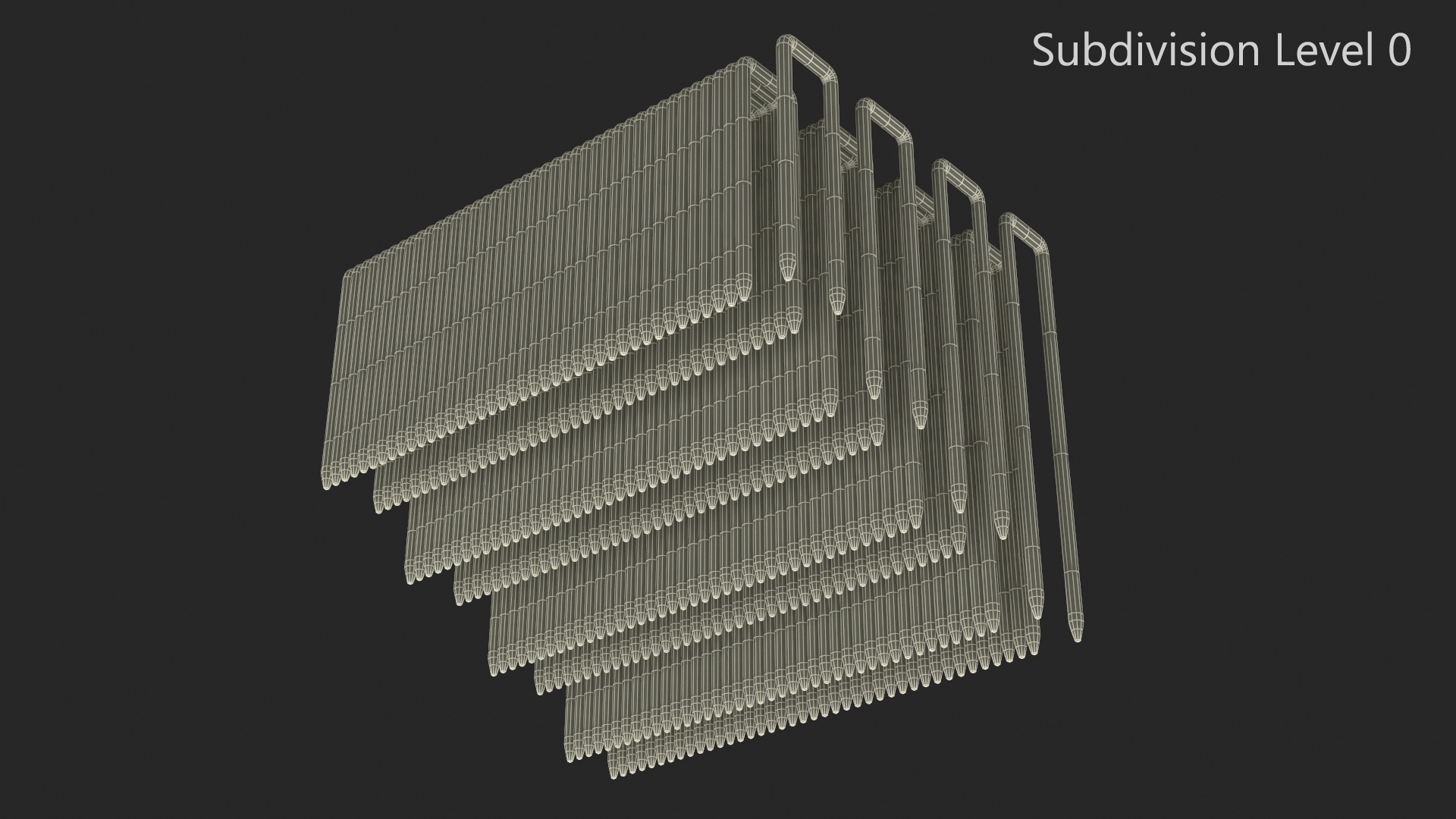 3D Pneumatic Nail Guns Set model