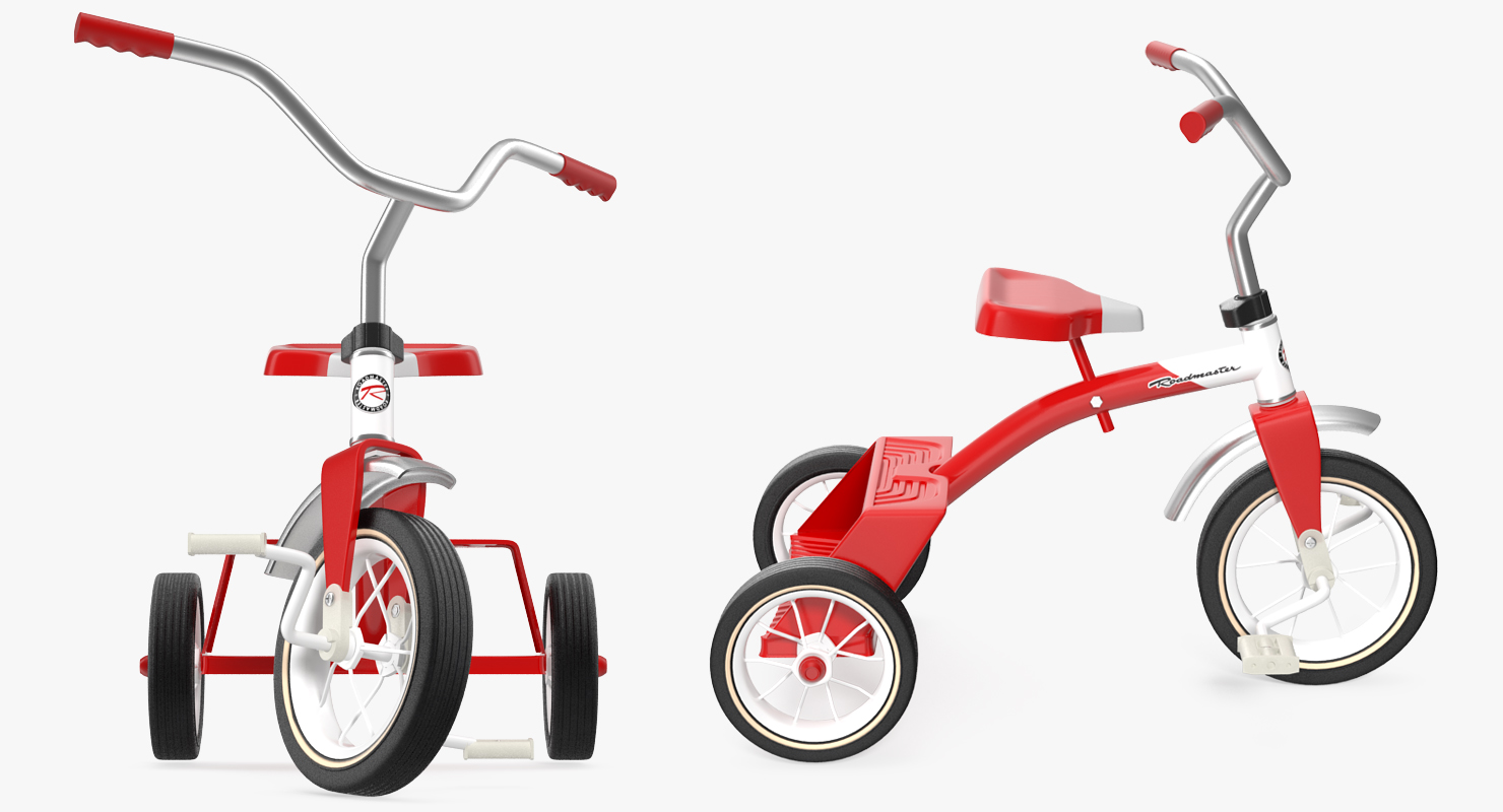 Vintage Red Trike 3D