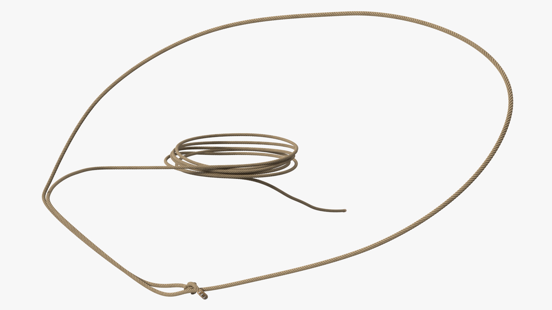 3D model Western Lasso Rope Dynamic Position