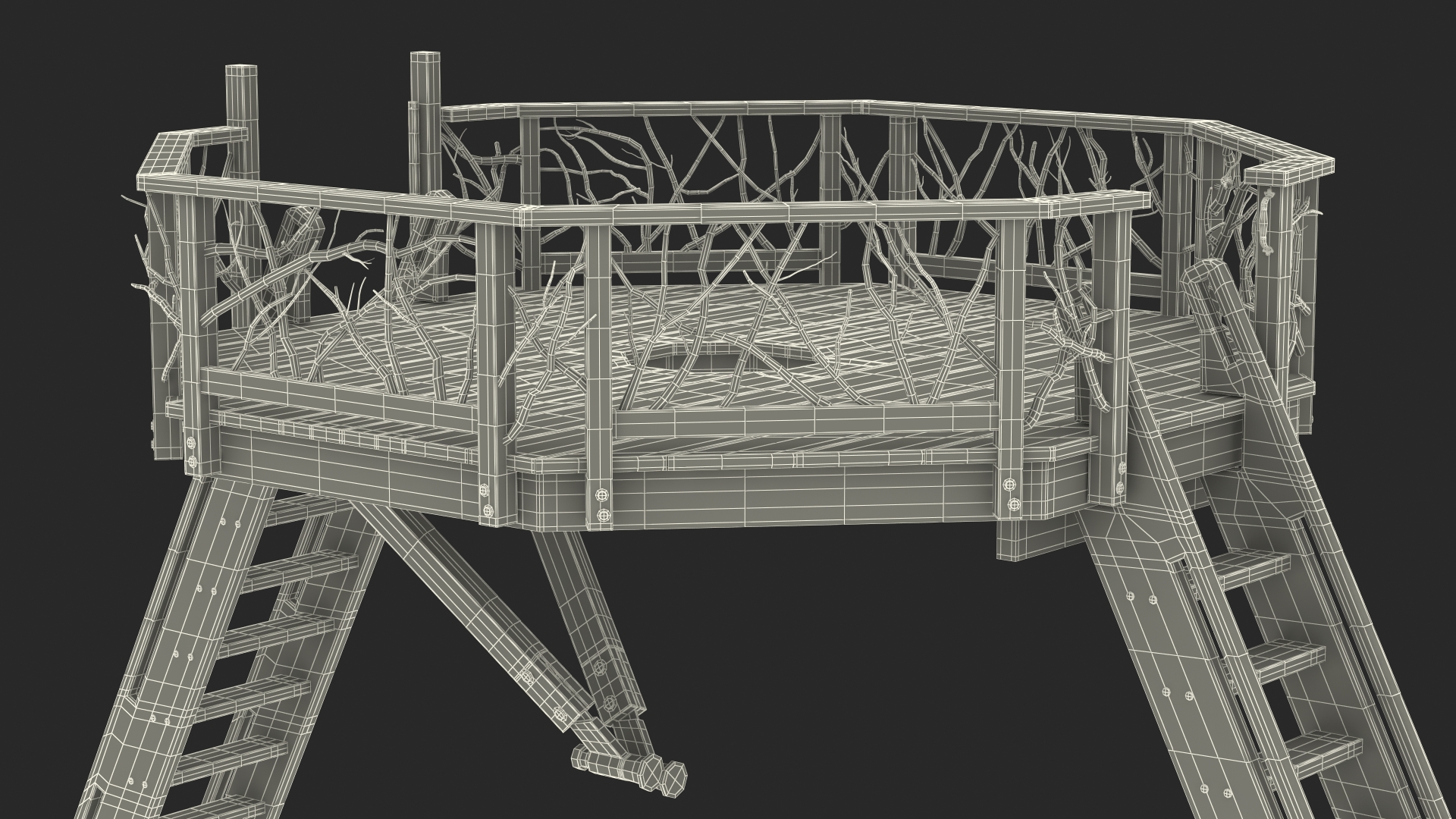 3D Tree Platform model