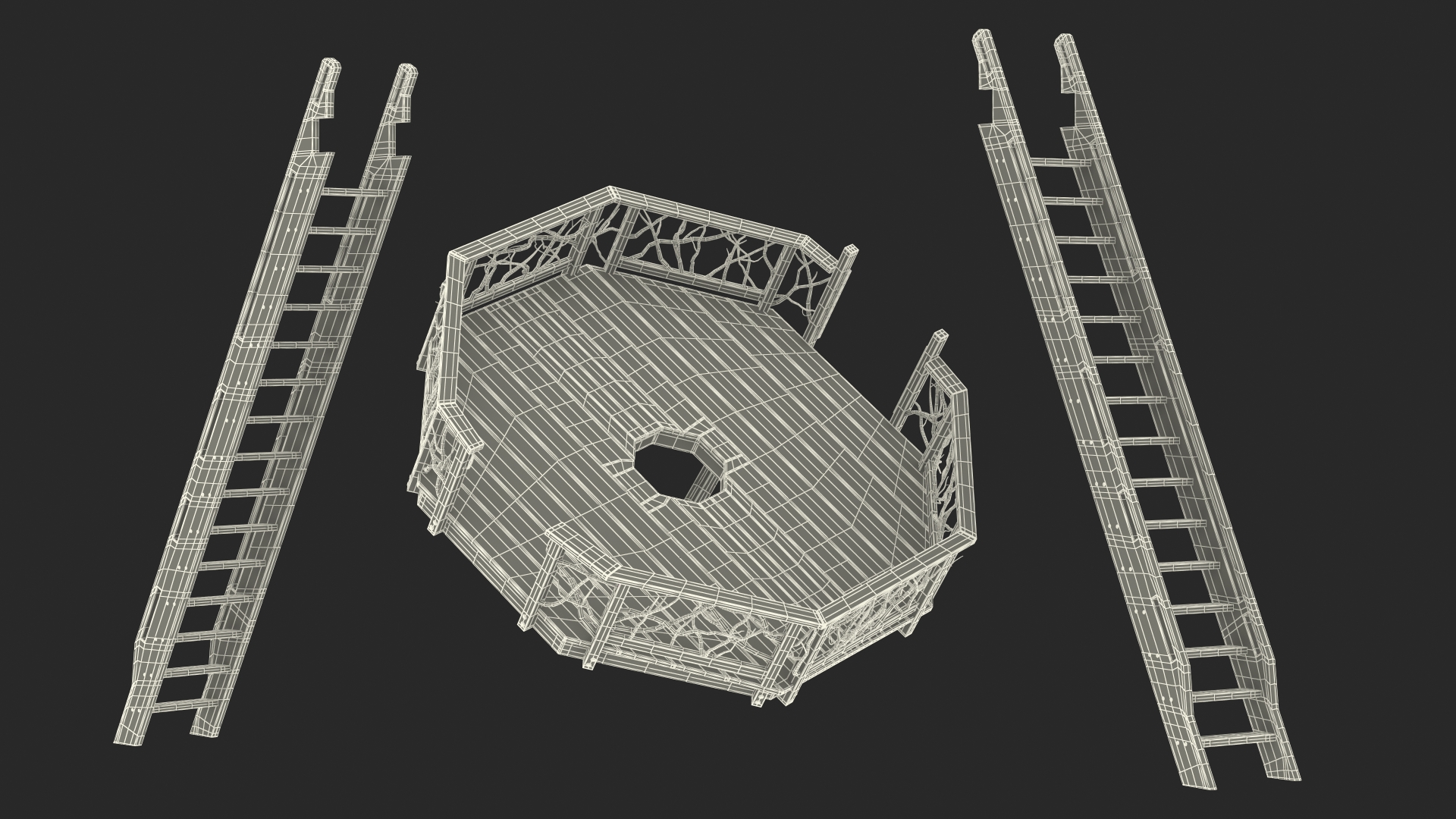 3D Tree Platform model