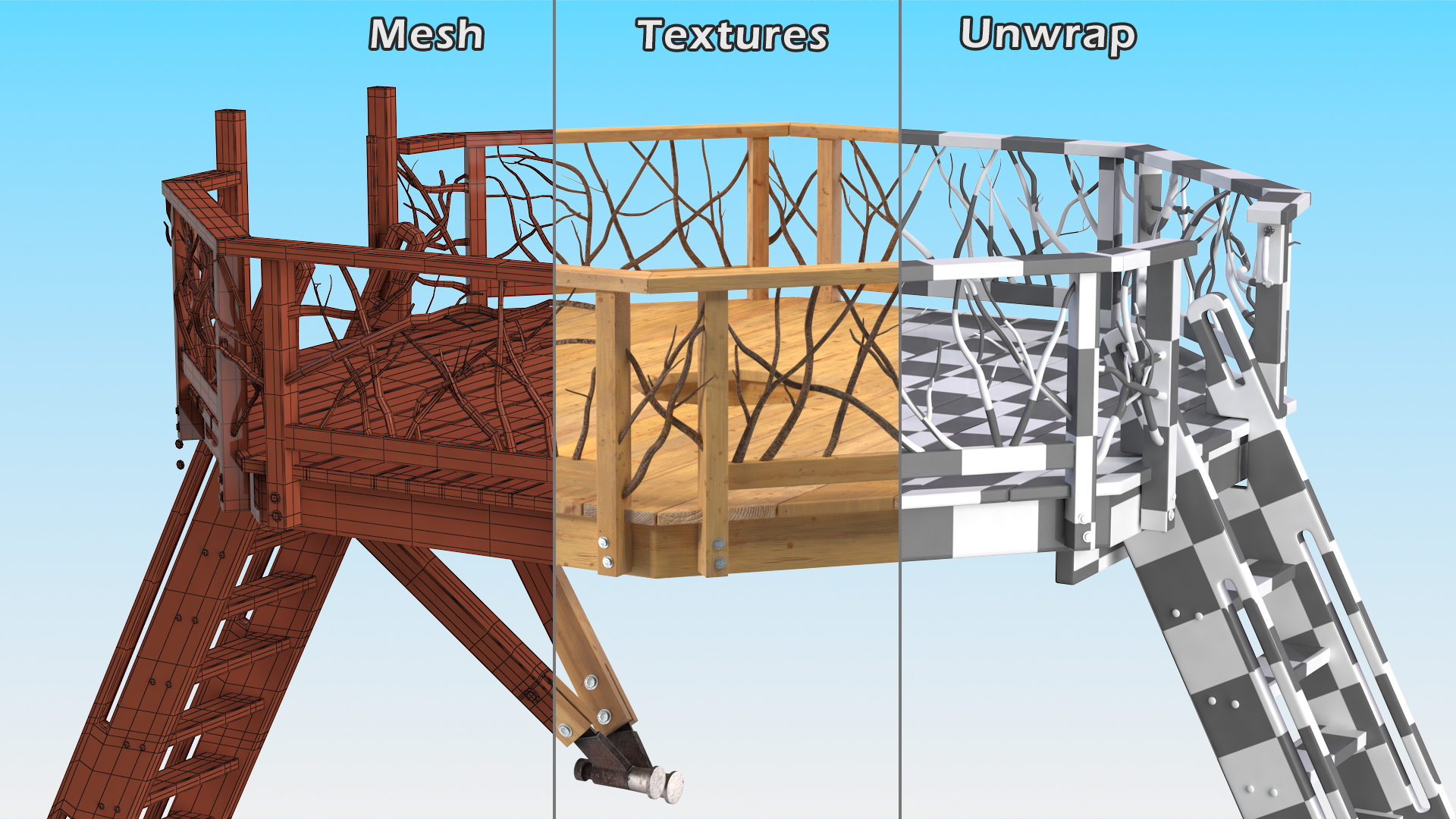 3D Tree Platform model