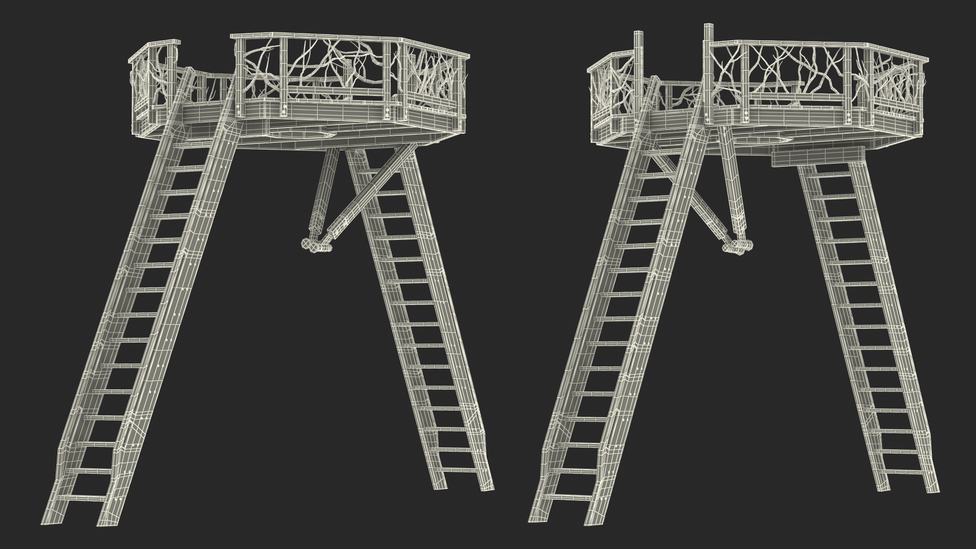 3D Tree Platform model